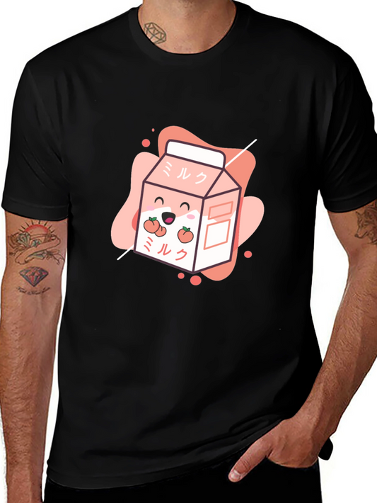 Kawaii Peach Milk T-Shirt - Cute Japanese Design