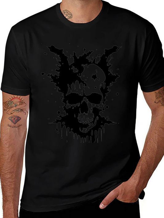 Dark Skull Graphic T-Shirt - Mens Black Tee