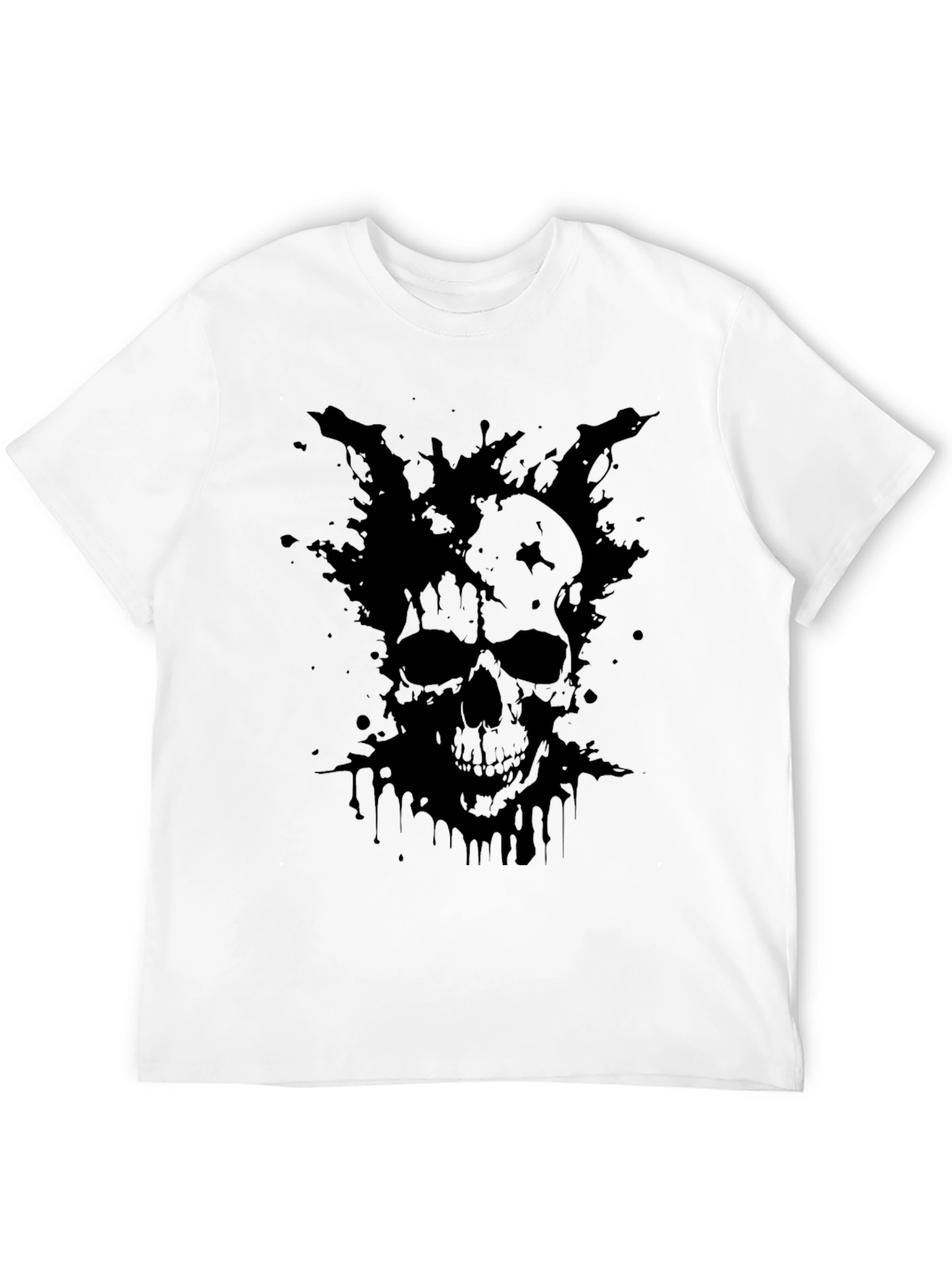 Dark Skull Graphic T-Shirt - Mens Black Tee