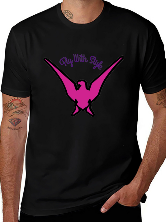 Fly With Style Graphic Tee - Black