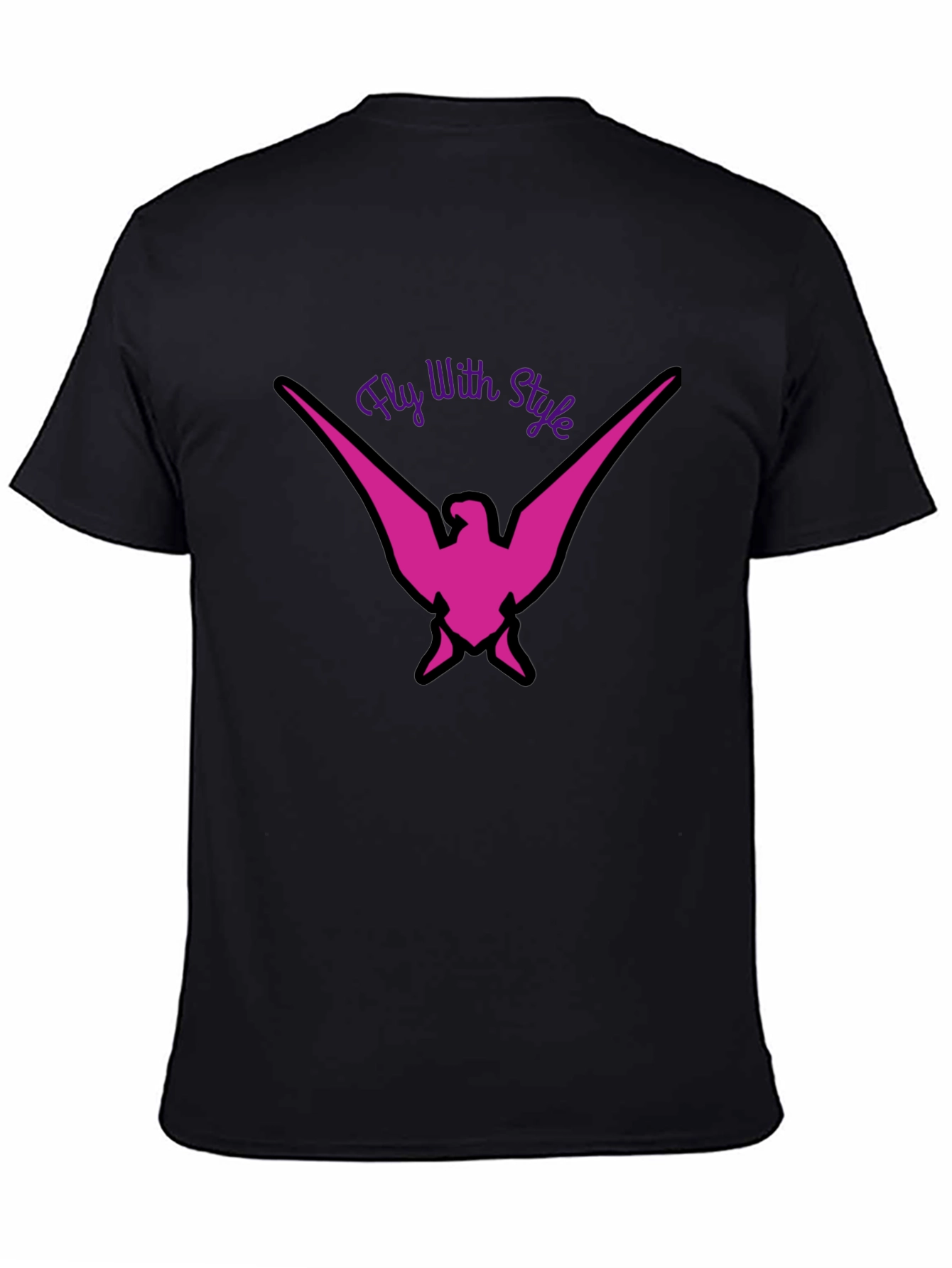 Fly With Style Graphic Tee - Black