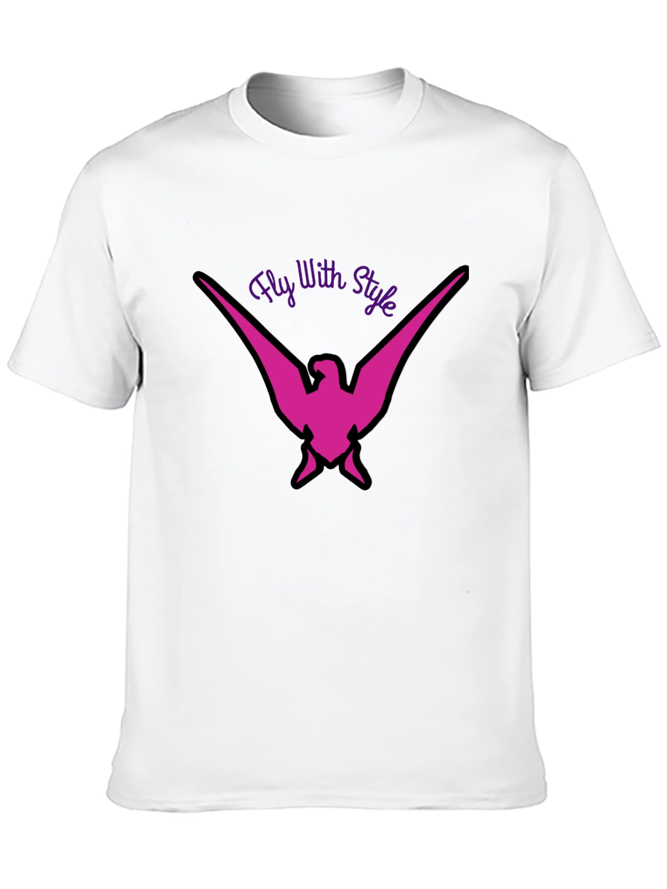 Fly With Style Graphic Tee - Black