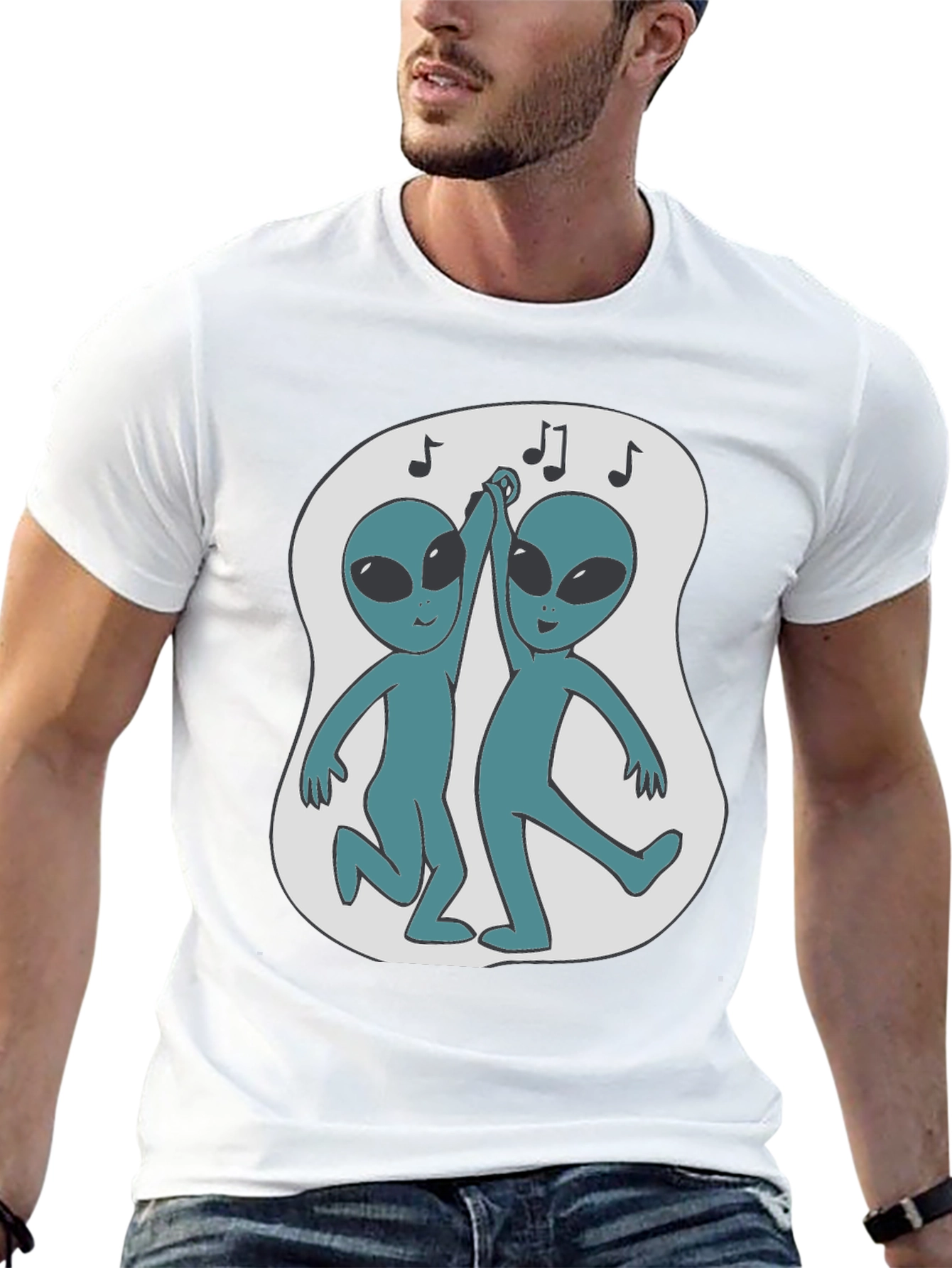 Dancing Alien T-Shirt - Black