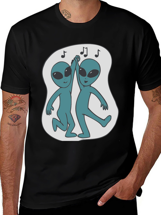 Dancing Alien T-Shirt - Black