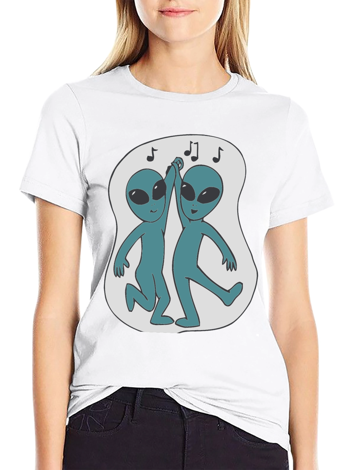 Dancing Alien T-Shirt - Black