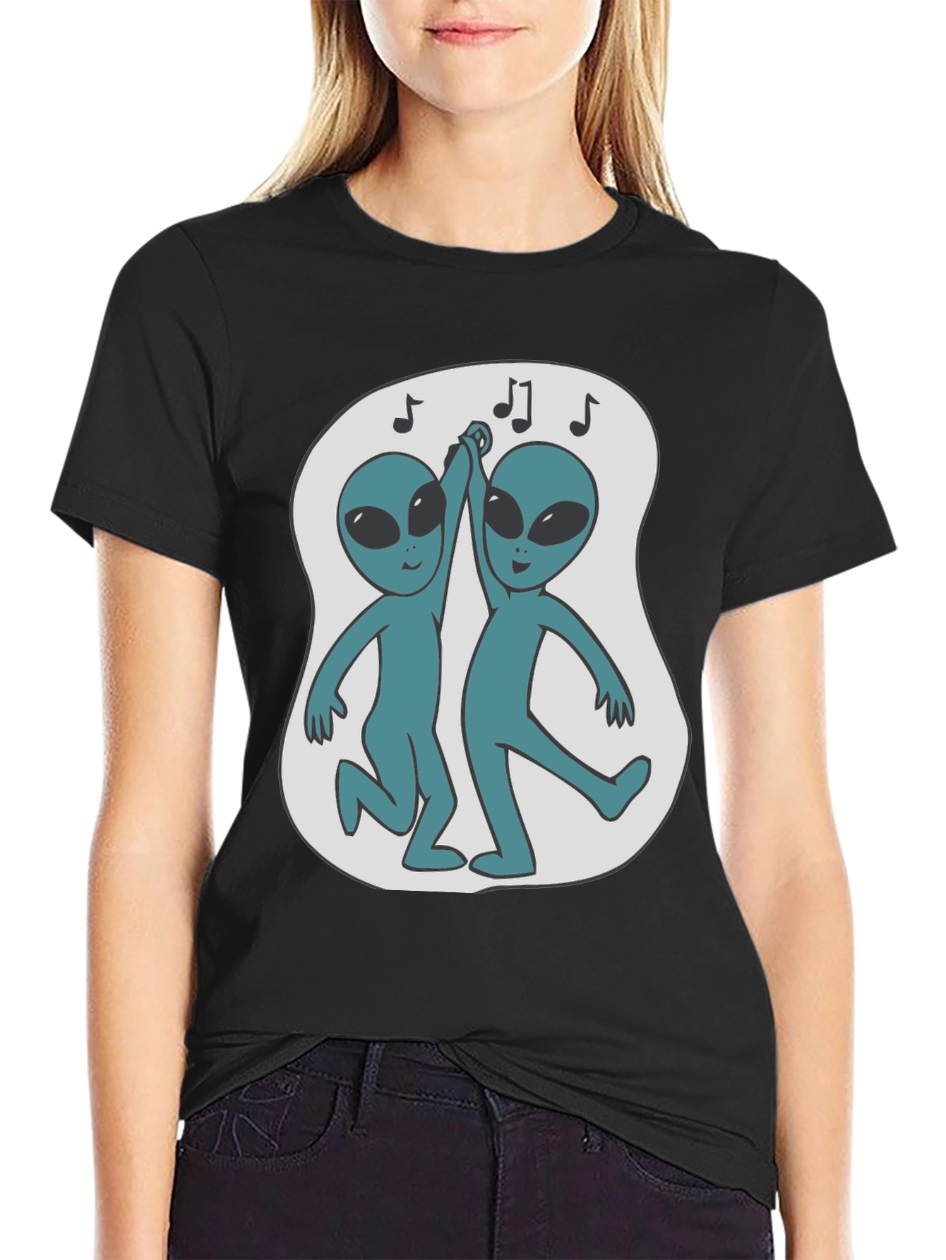 Dancing Alien T-Shirt - Black