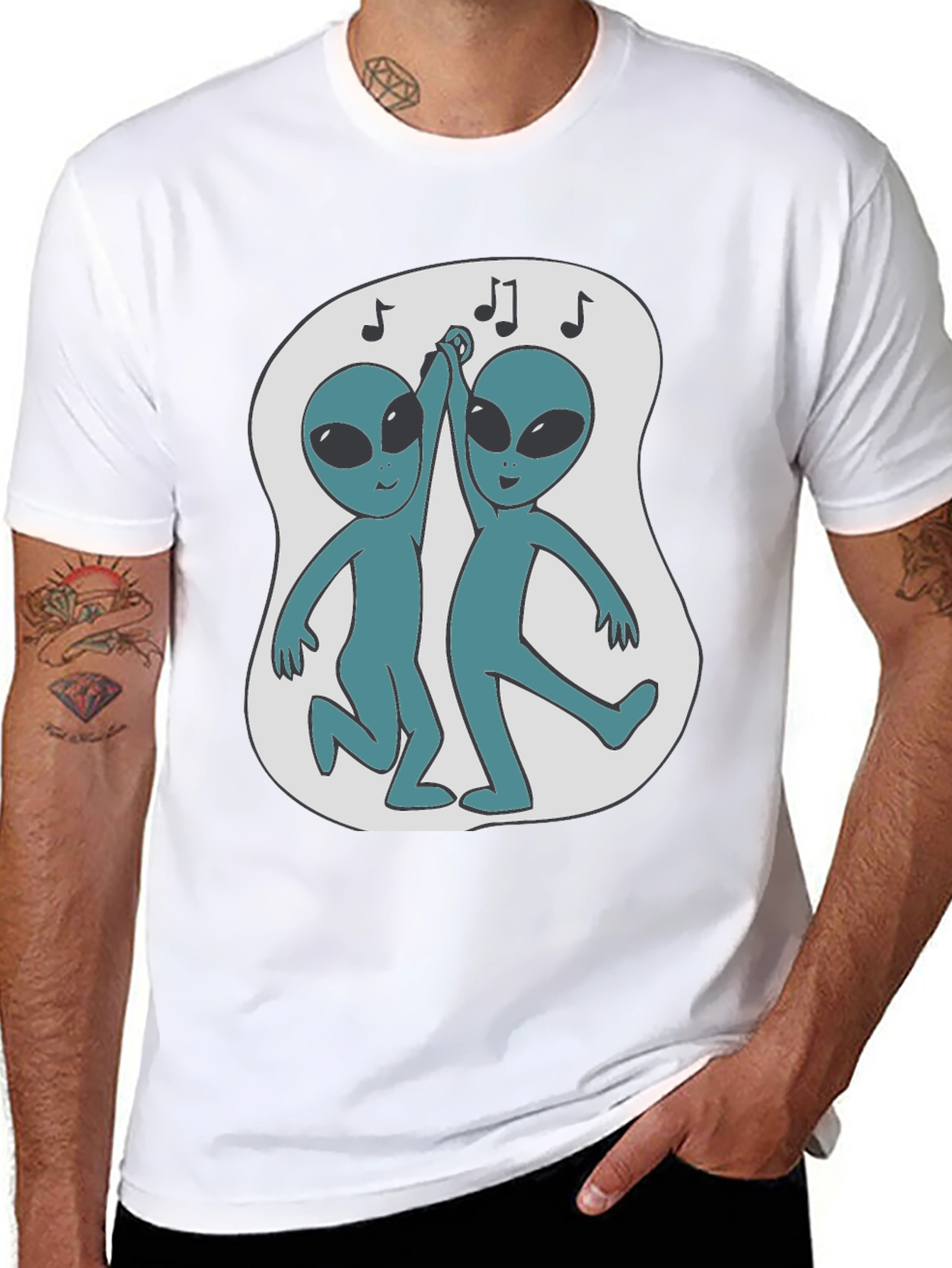 Dancing Alien T-Shirt - Black