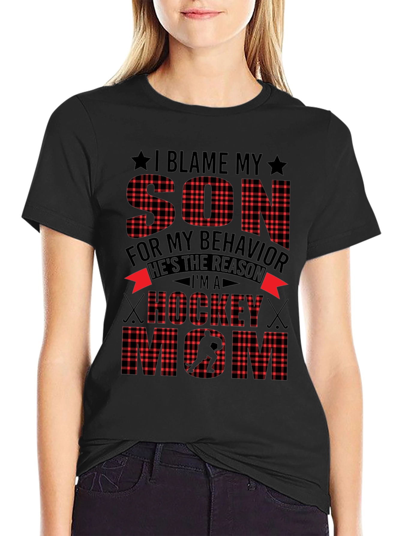 Hockey Mom T-Shirt - Blame My Son