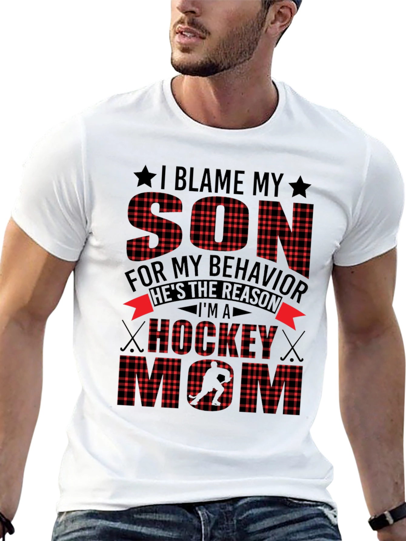 Hockey Mom T-Shirt - Blame My Son
