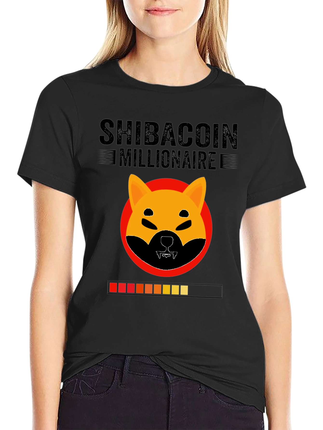 Shibacoin Millionaire Black T-Shirt