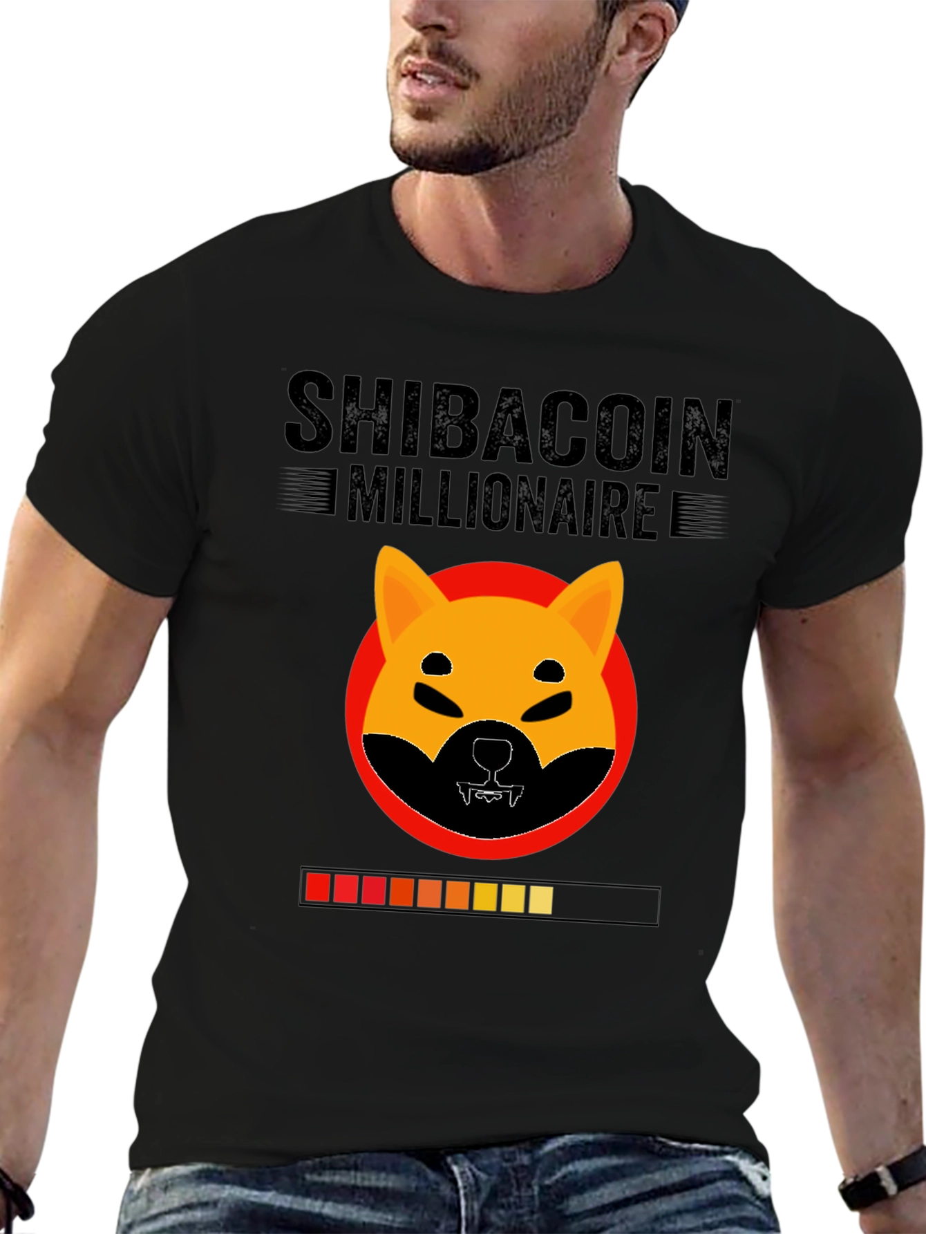 Shibacoin Millionaire Black T-Shirt