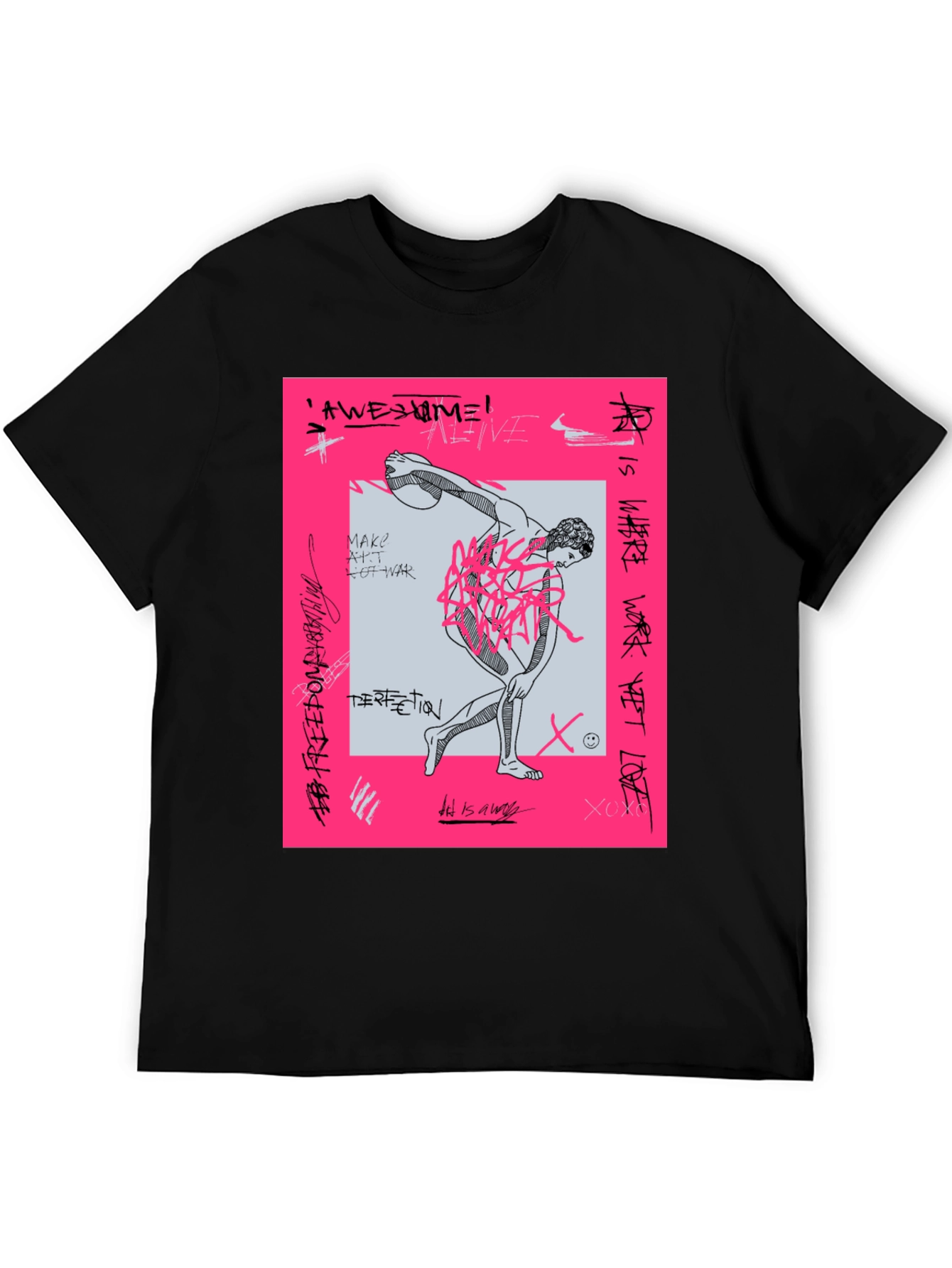 Edgy Graphic Print Tee - Streetwear Fashion