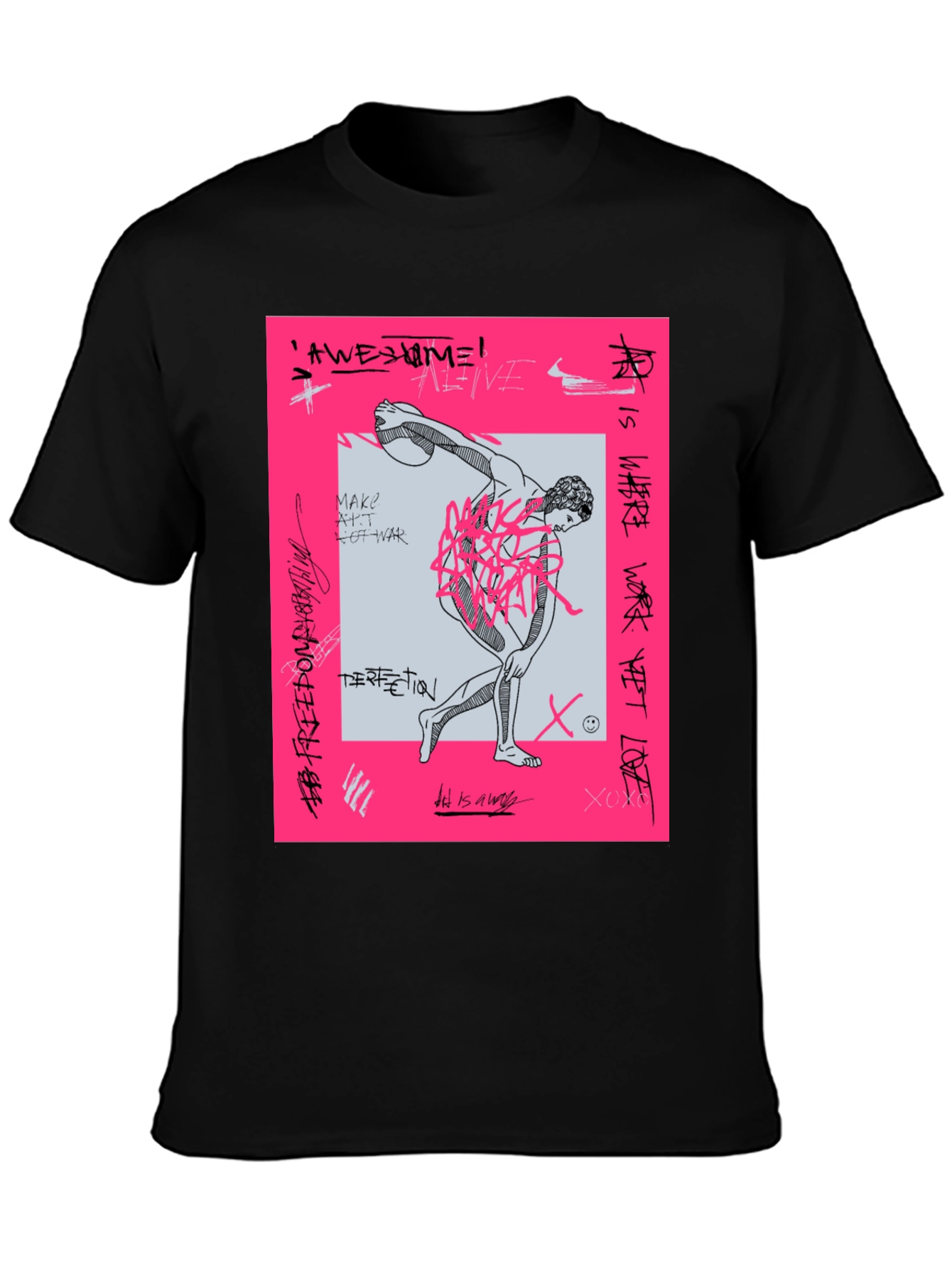 Edgy Graphic Print Tee - Streetwear Fashion