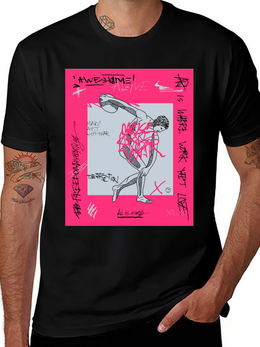 Edgy Graphic Print Tee - Streetwear Fashion