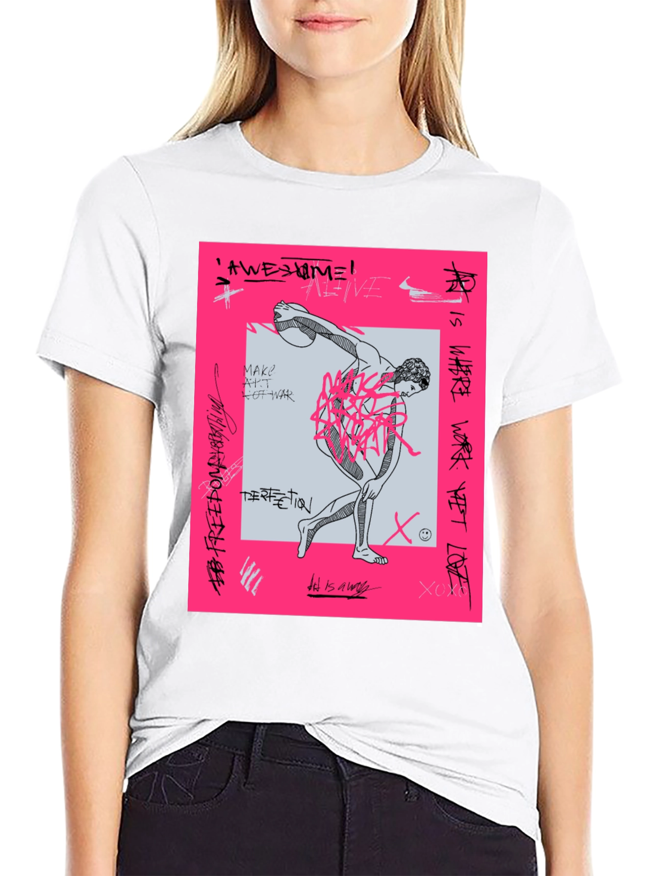 Edgy Graphic Print Tee - Streetwear Fashion
