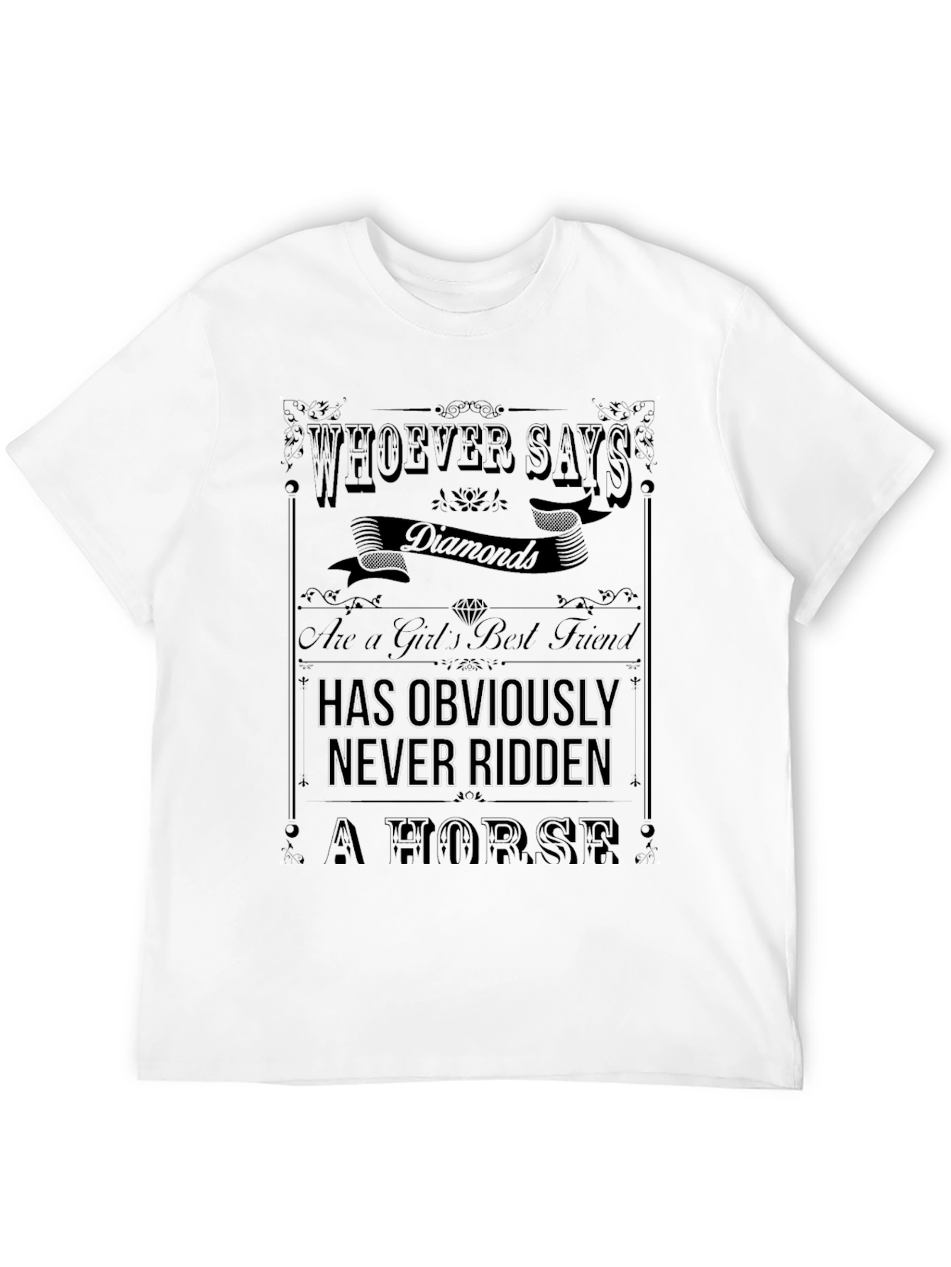 Diamonds & Horses Graphic Tee