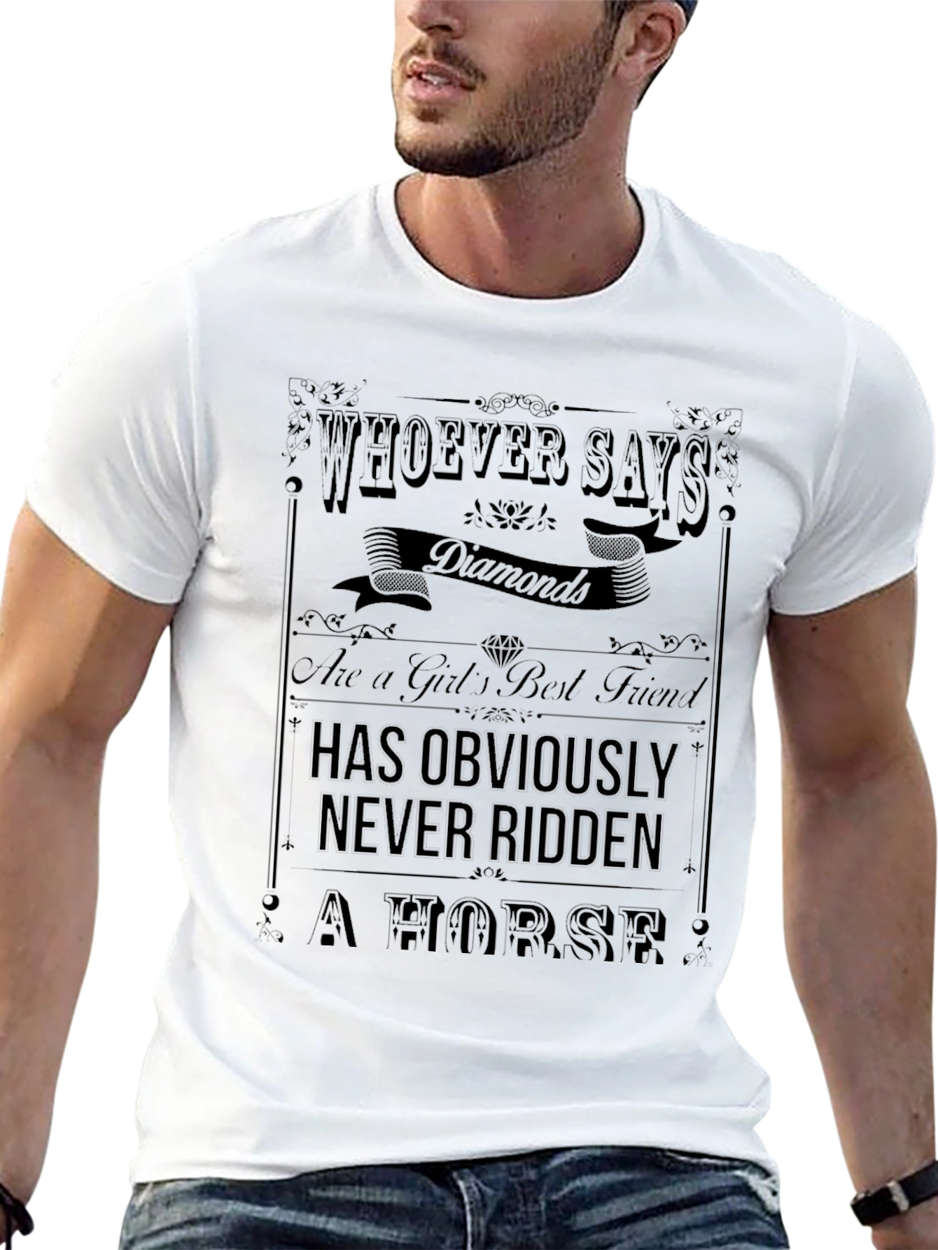 Diamonds & Horses Graphic Tee