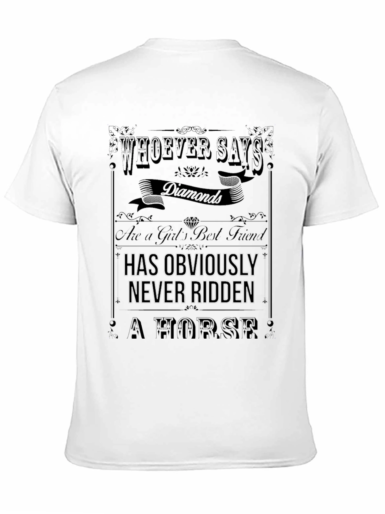 Diamonds & Horses Graphic Tee