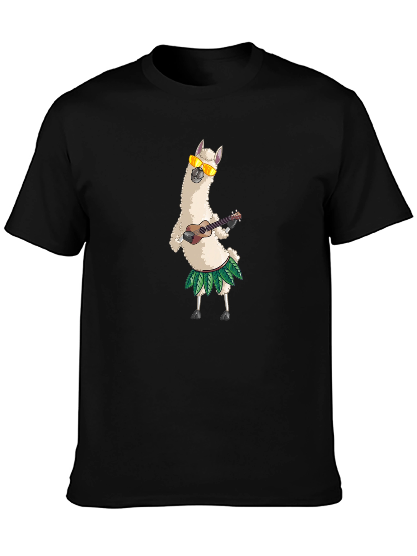 Llama Ukulele T-Shirt - Funny Hawaiian Vacation Tee
