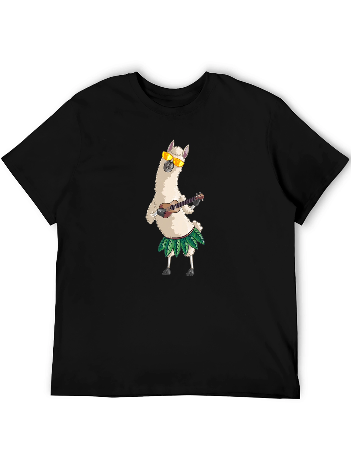 Llama Ukulele T-Shirt - Funny Hawaiian Vacation Tee