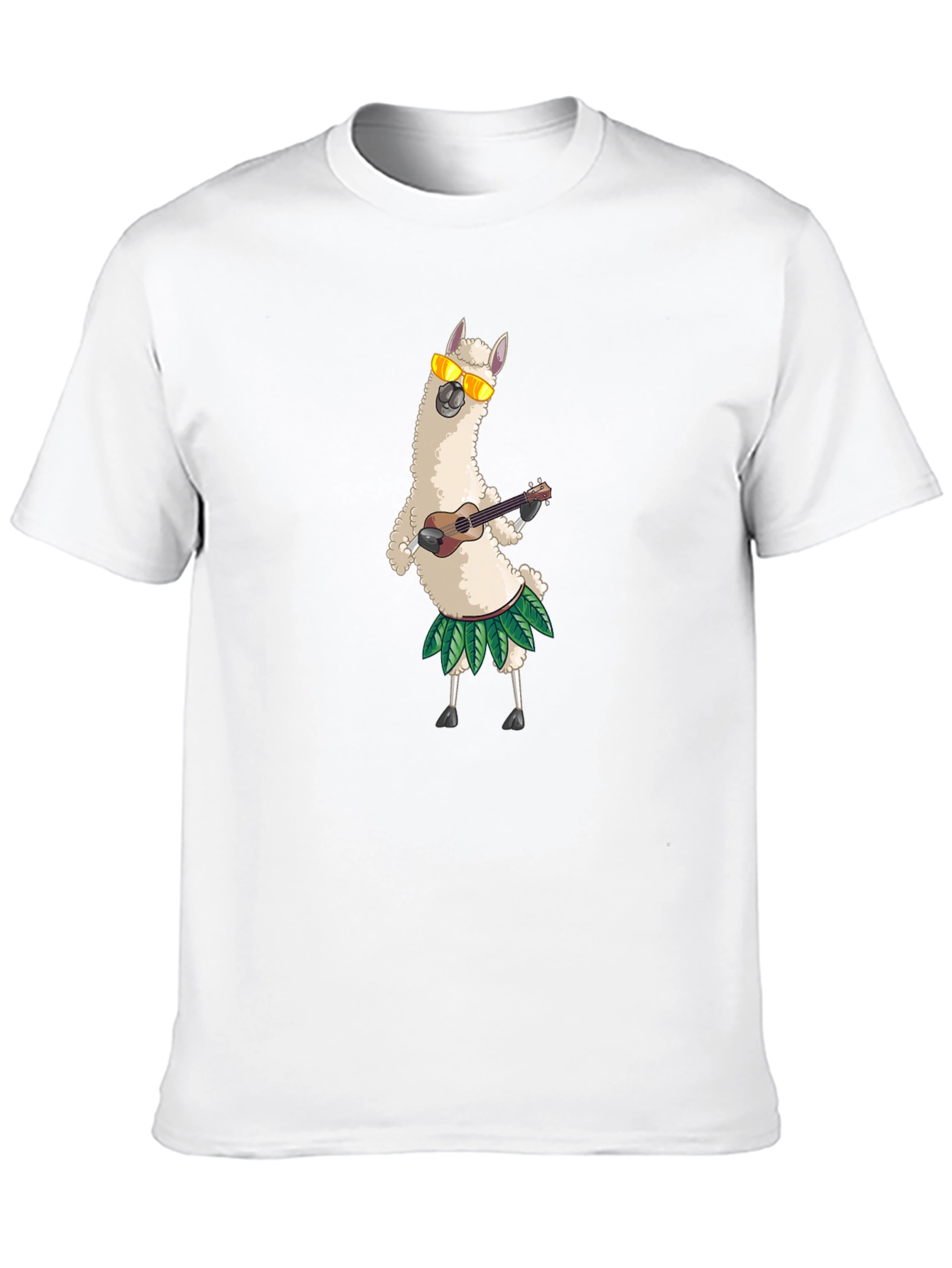Llama Ukulele T-Shirt - Funny Hawaiian Vacation Tee