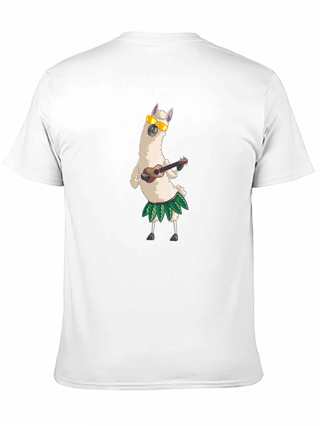 Llama Ukulele T-Shirt - Funny Hawaiian Vacation Tee