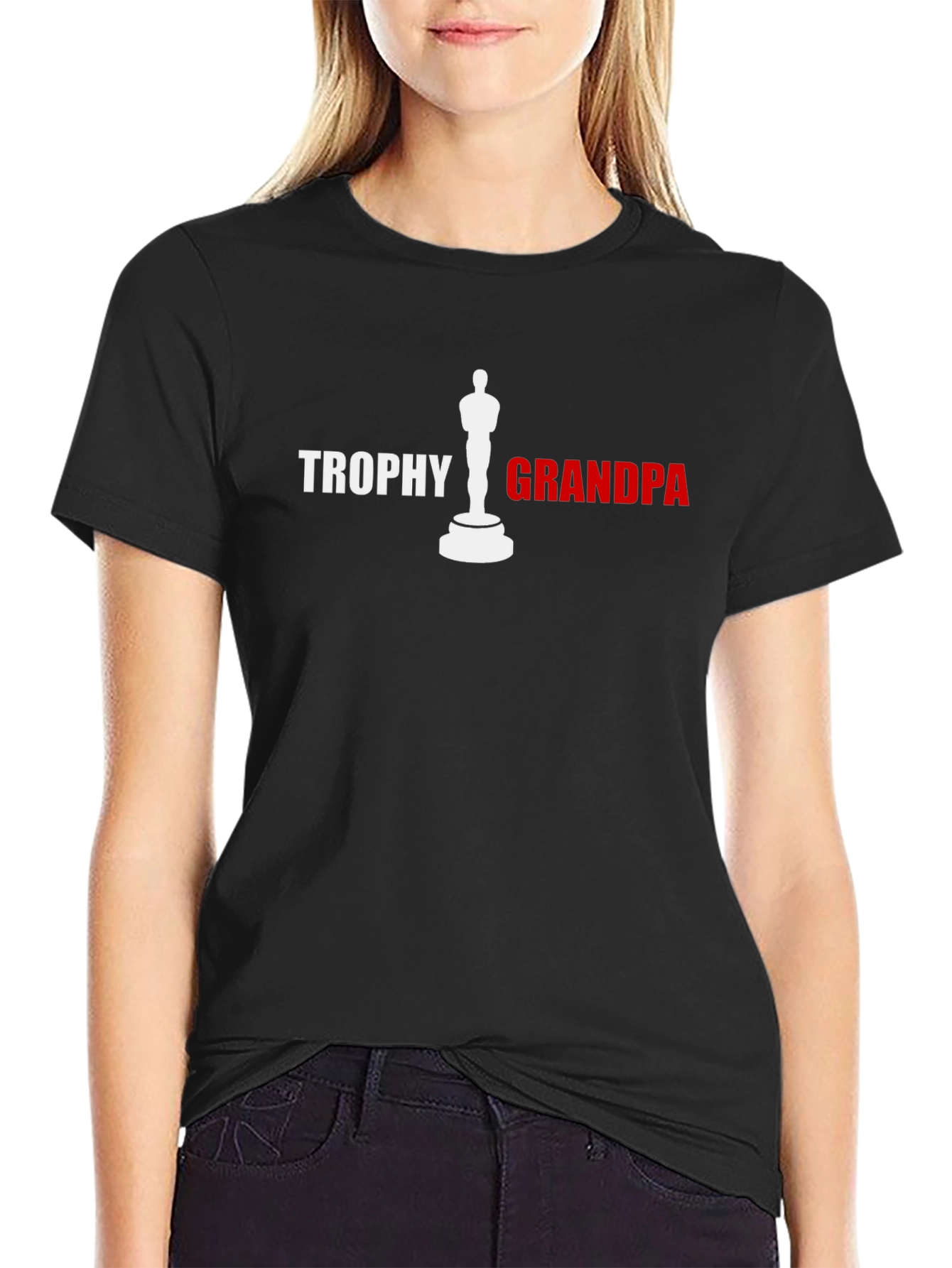 Trophy Grandpa Graphic Tee - Black