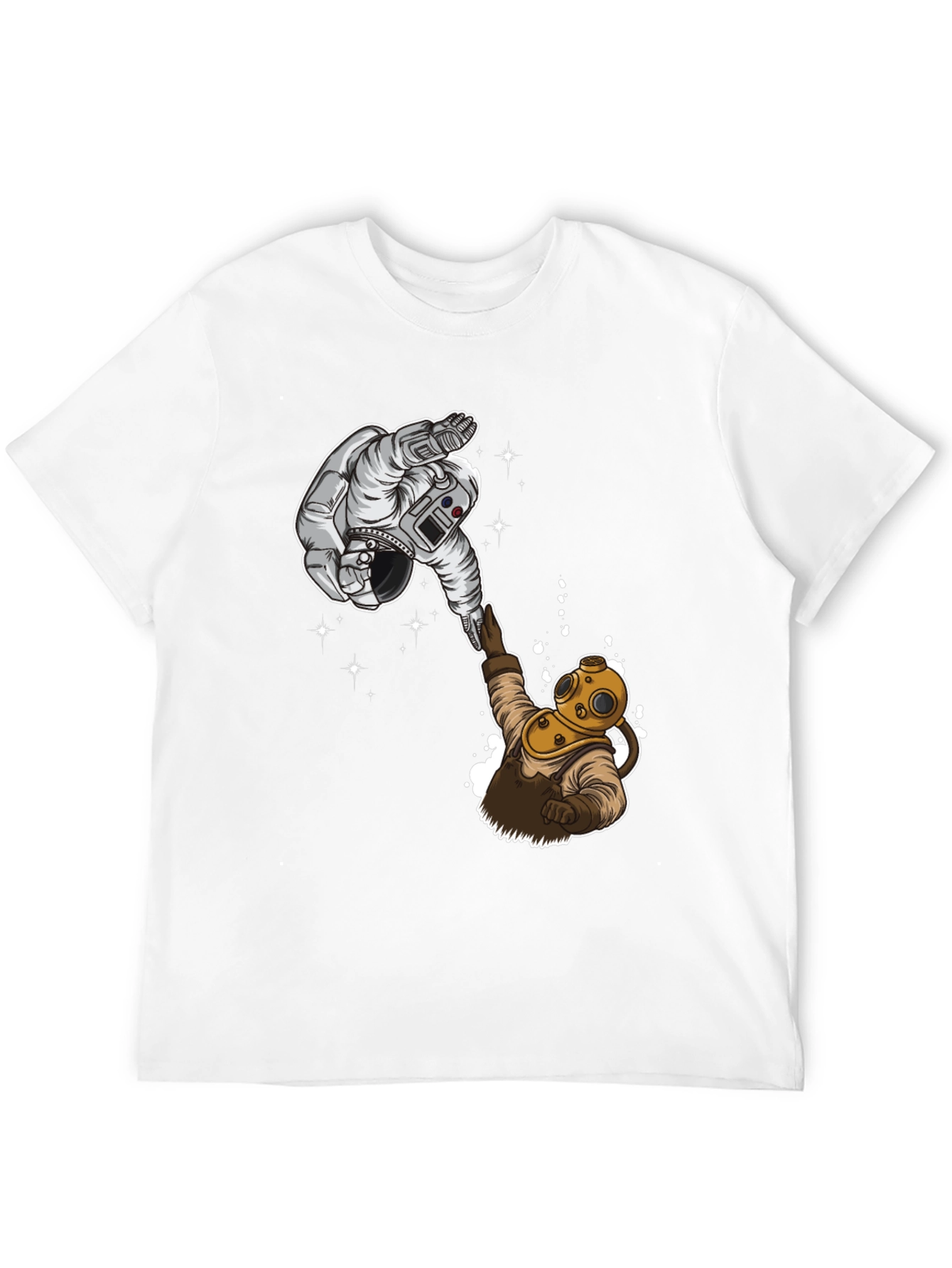 Astronaut & Diver T-Shirt - Space & Ocean United