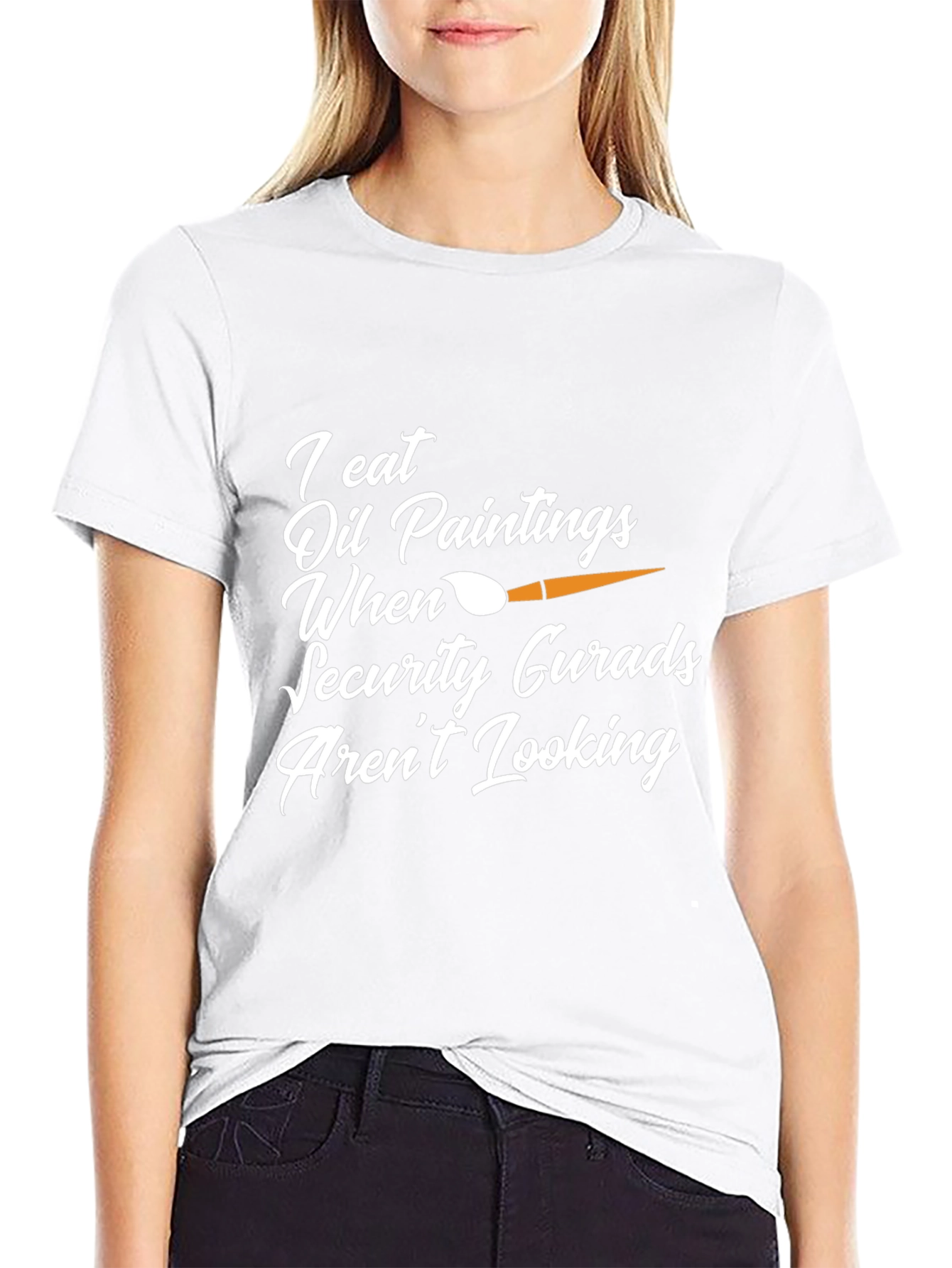 I Eat Oil Paintings Funny Graphic Tee
