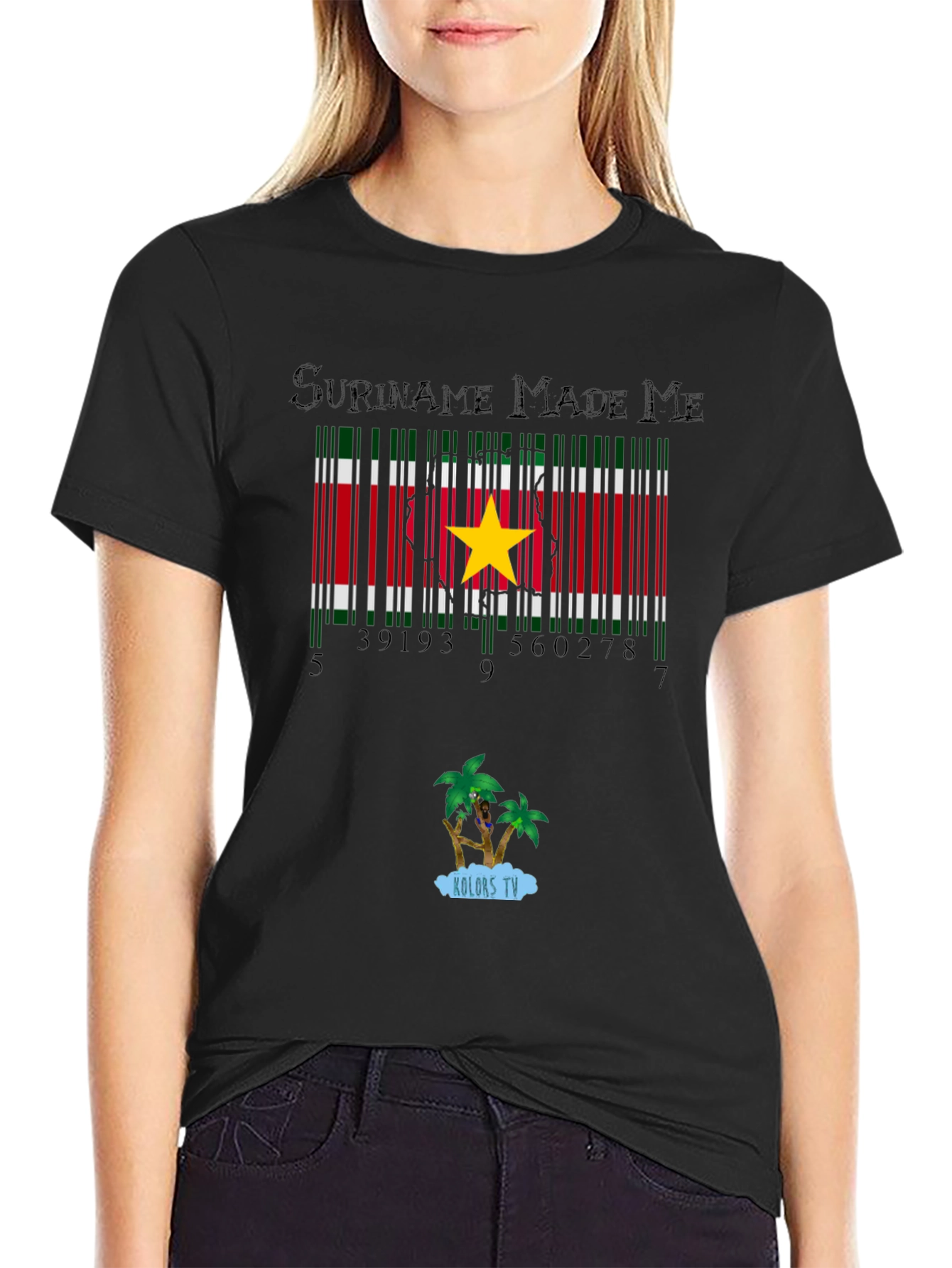 Suriname Made Me Black T-Shirt