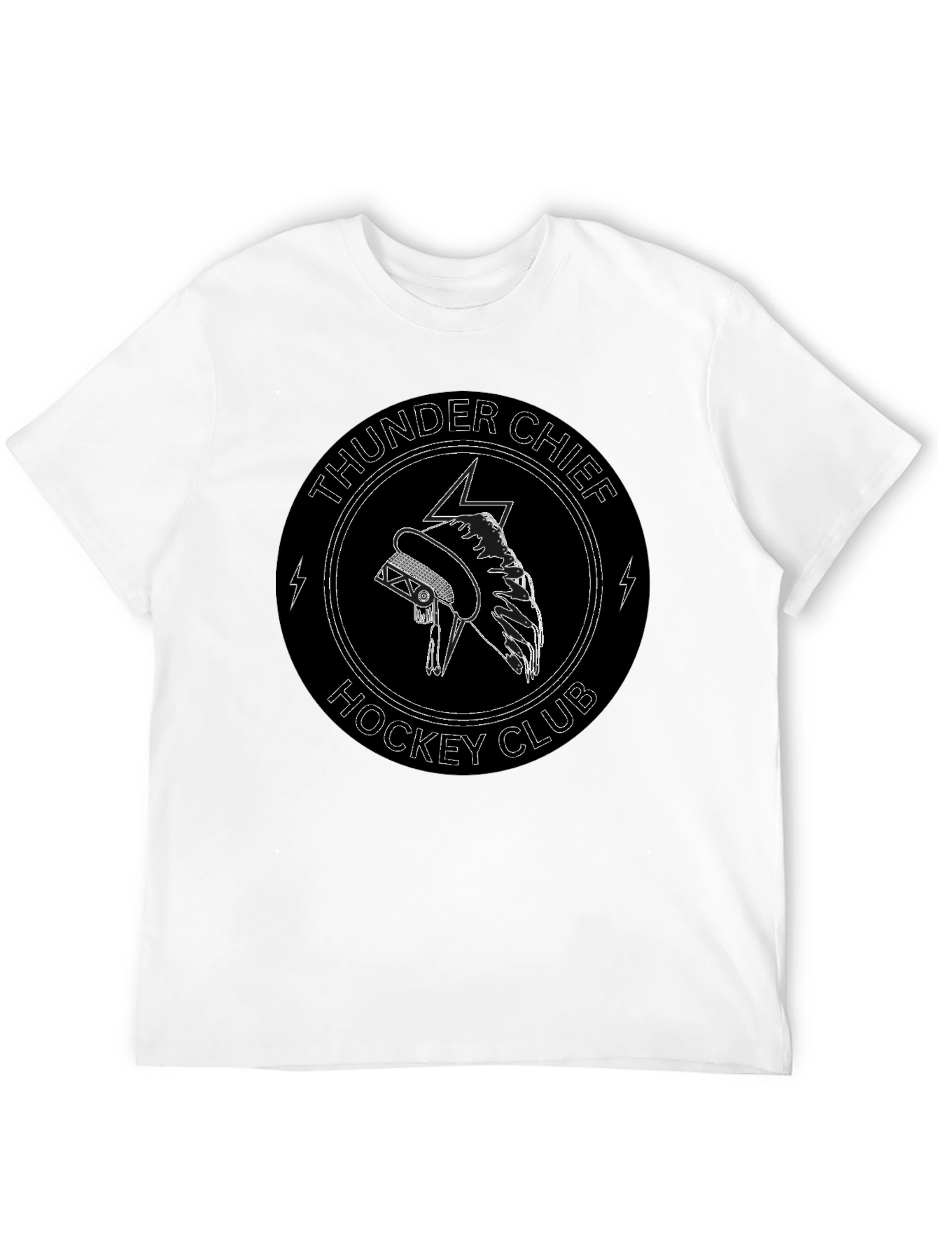 Thunder Chief Hockey Club Black T-Shirt