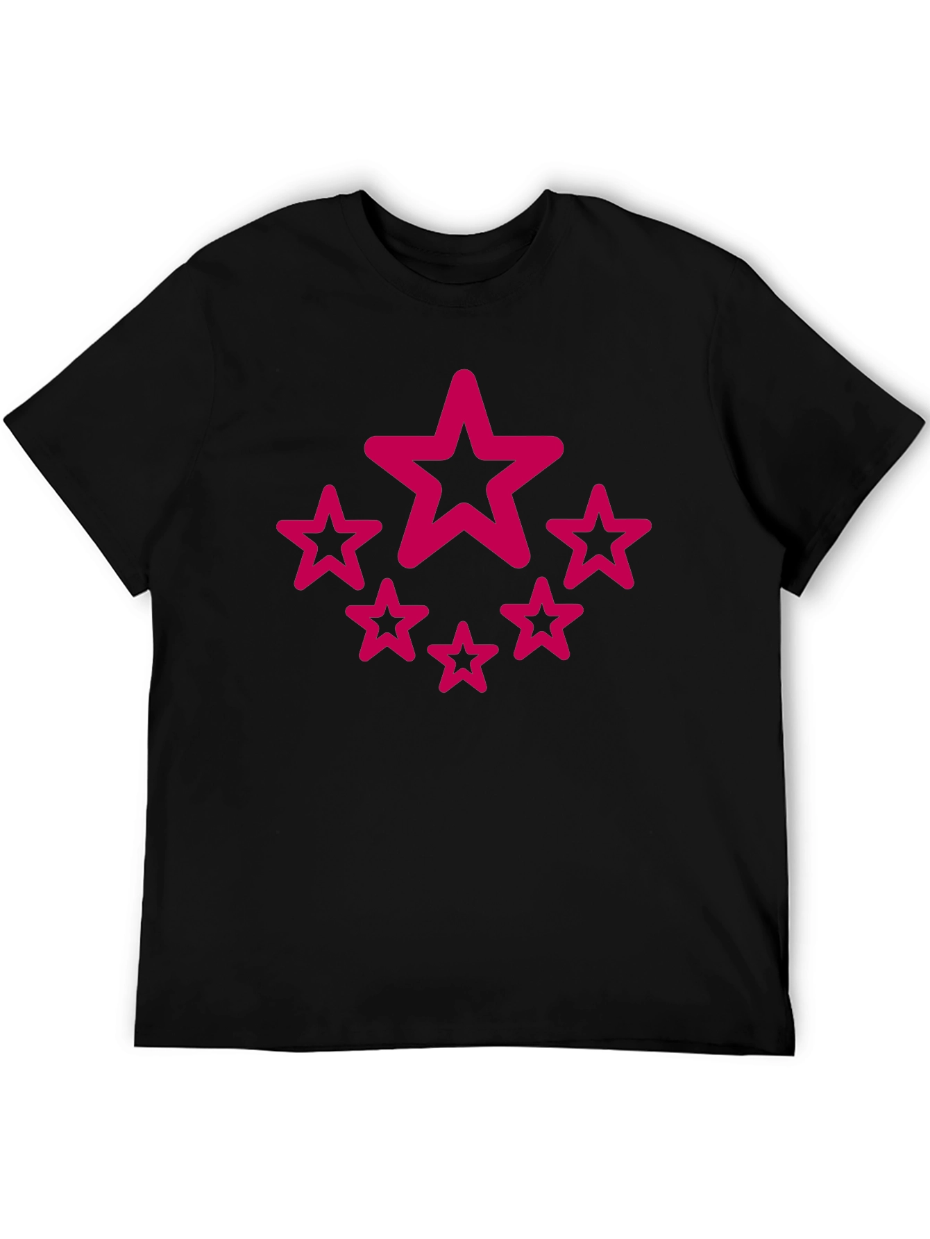 Star Circle Graphic Black T-Shirt