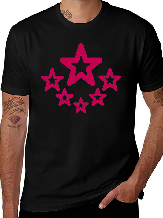 Star Circle Graphic Black T-Shirt