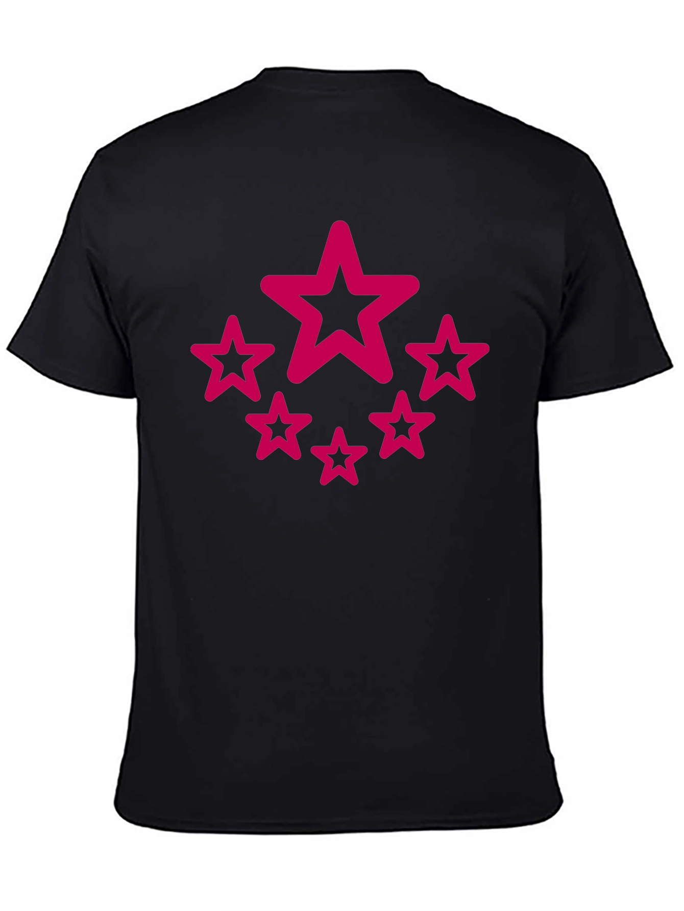 Star Circle Graphic Black T-Shirt