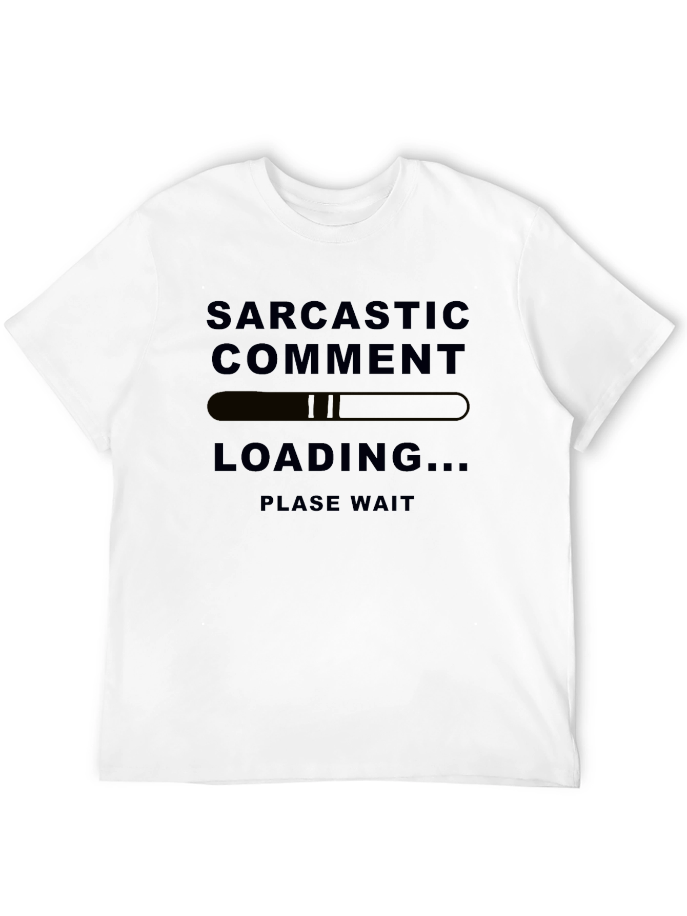 Sarcastic Comment Loading Mens Black T-Shirt