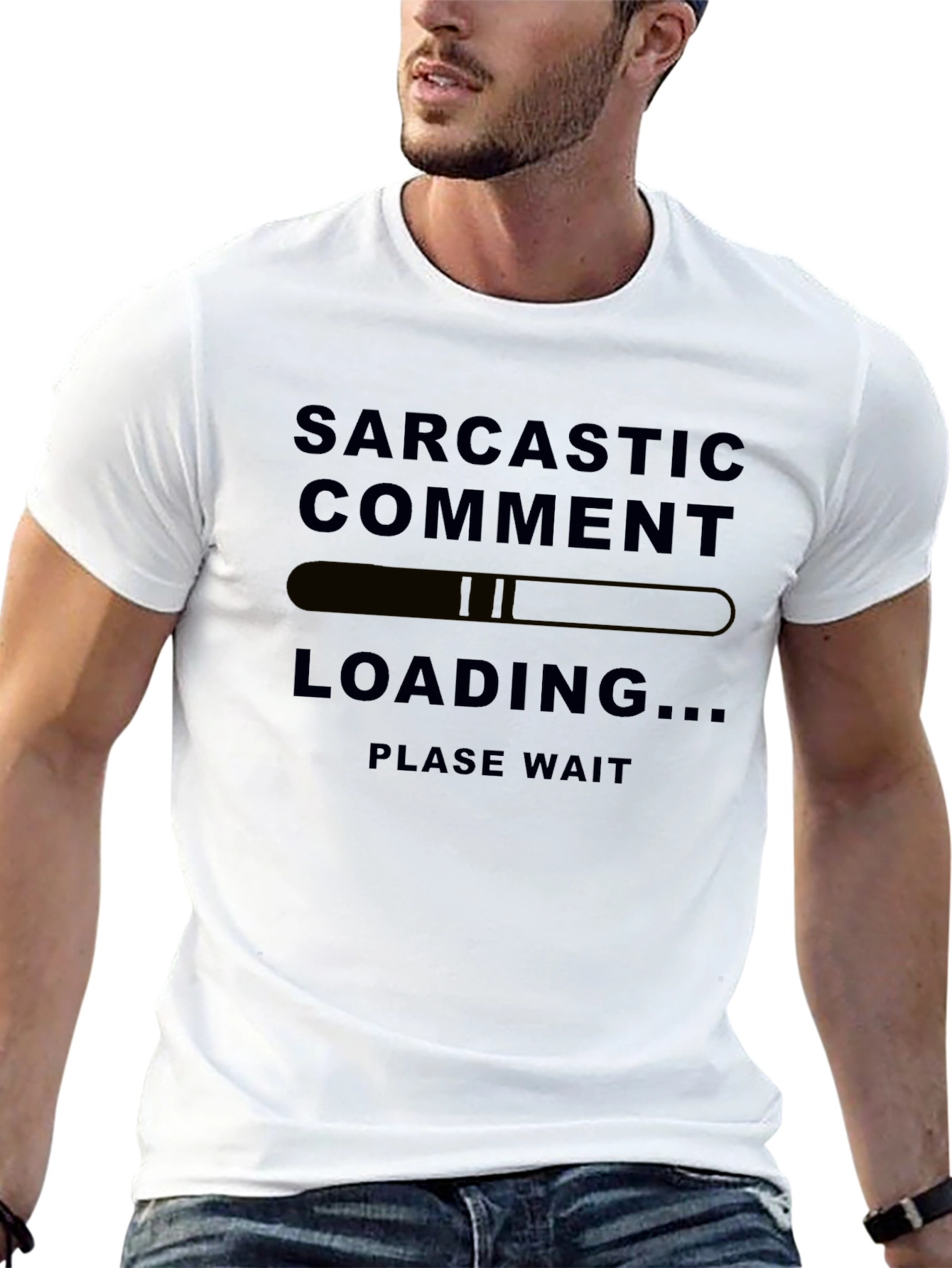 Sarcastic Comment Loading Mens Black T-Shirt