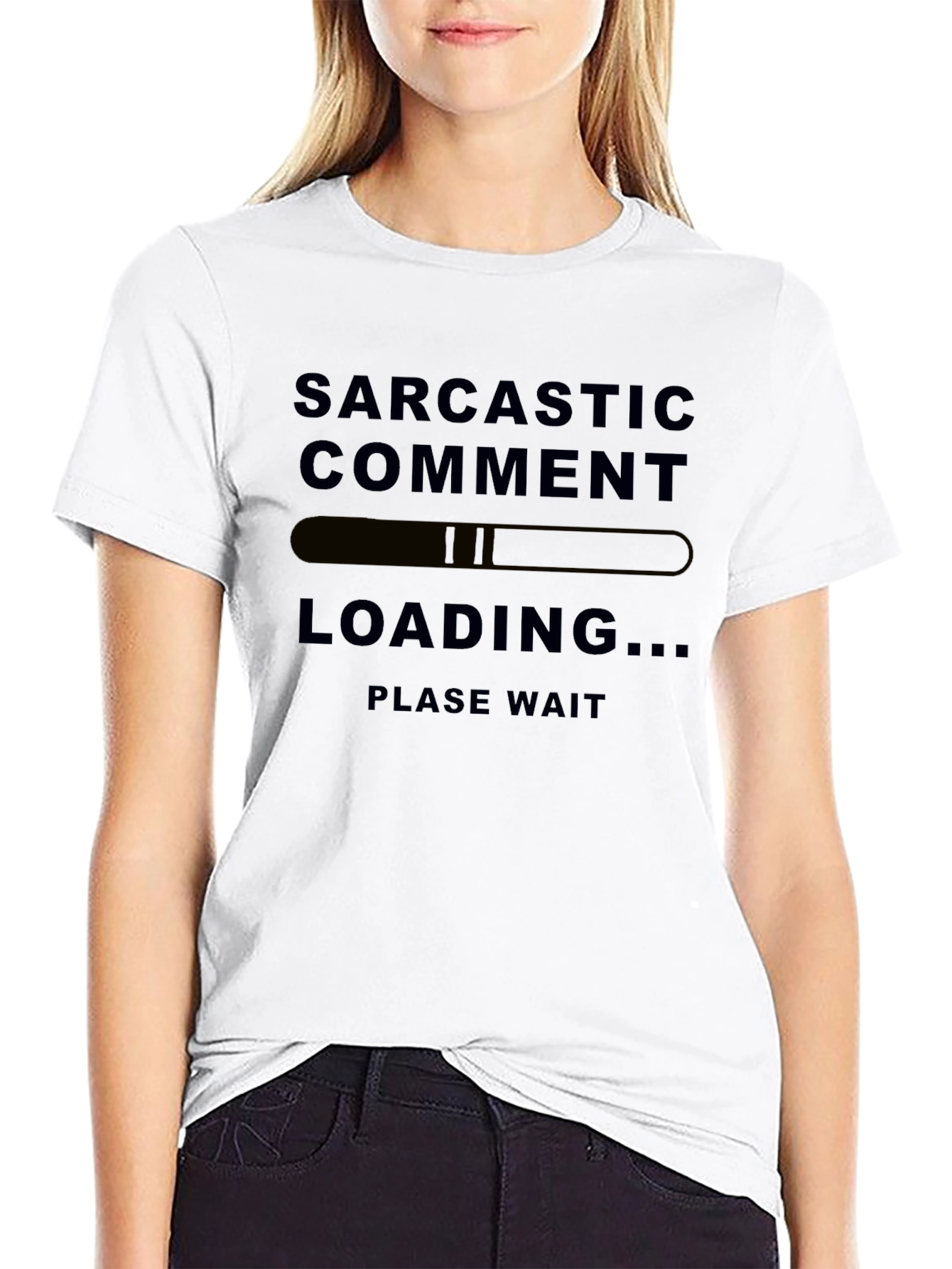 Sarcastic Comment Loading Mens Black T-Shirt