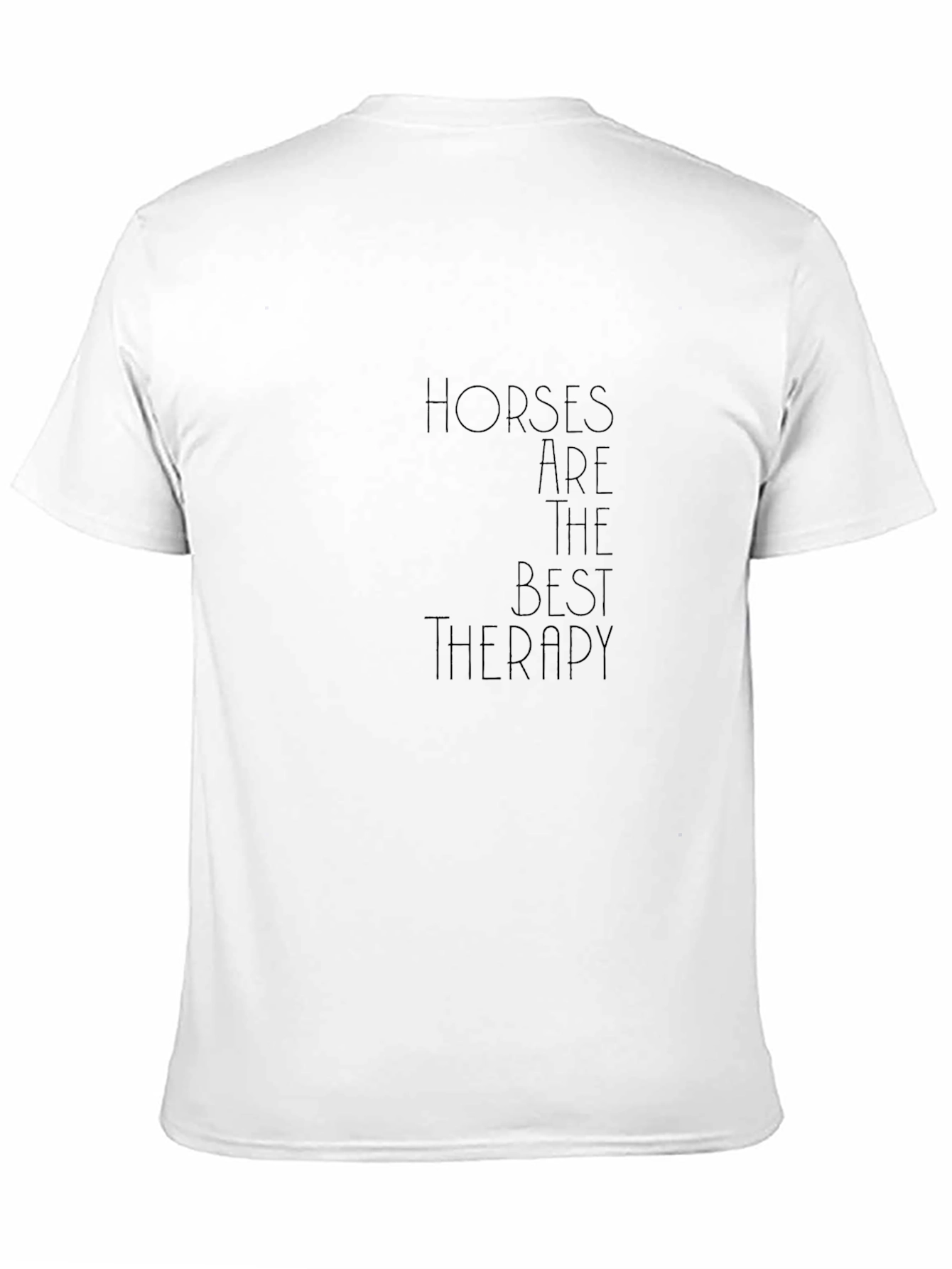 Horses Are Therapy Black Tee