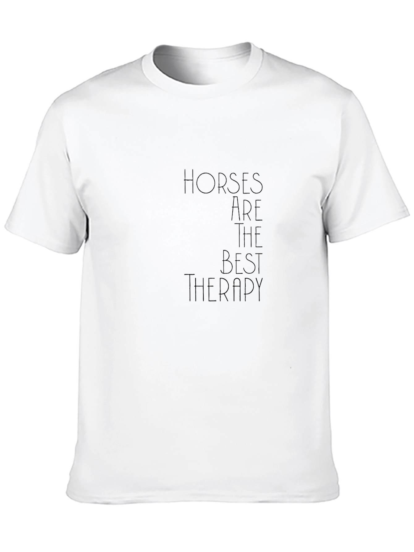 Horses Are Therapy Black Tee
