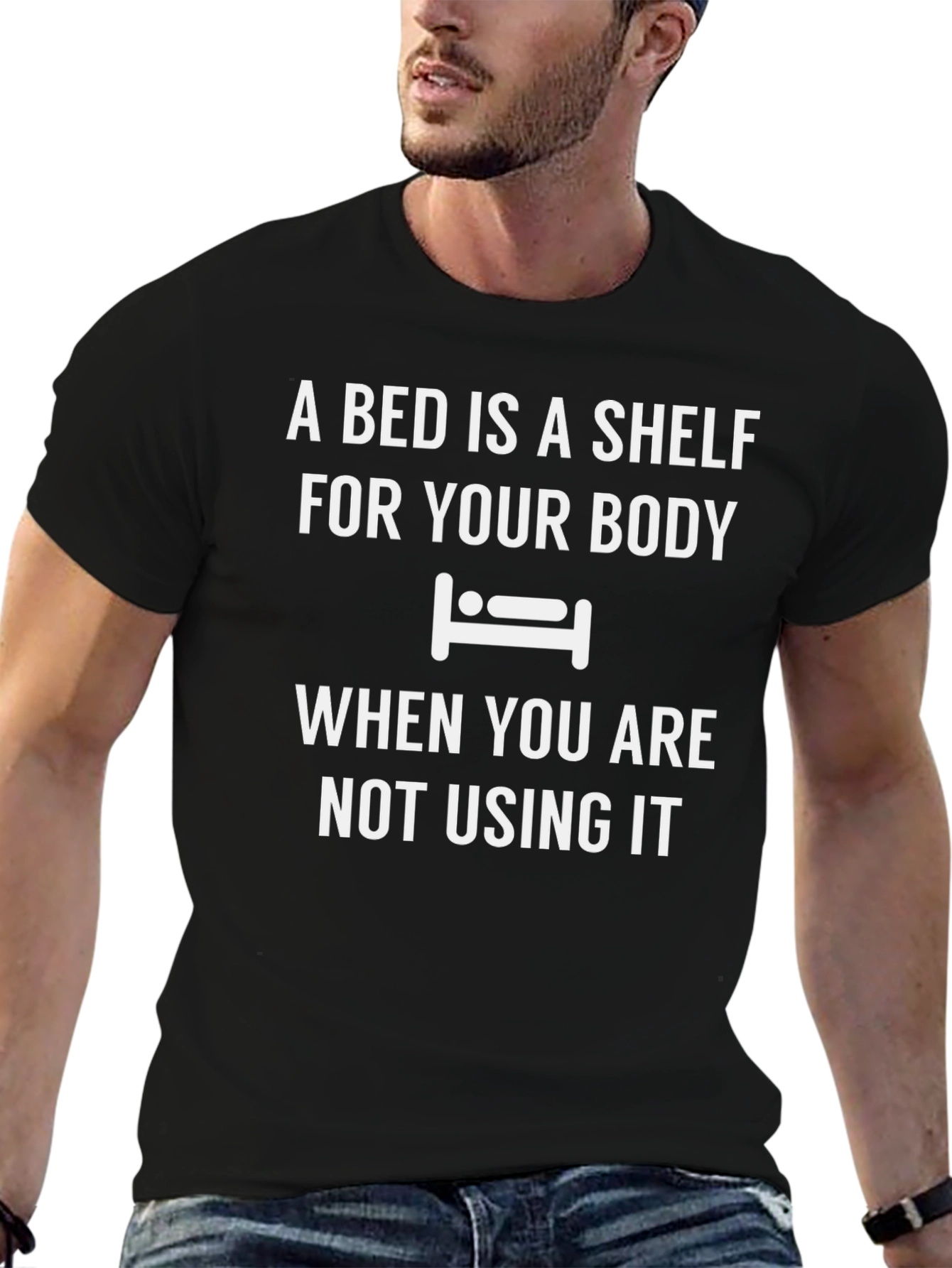 A Bed is a Shelf Funny T-Shirt