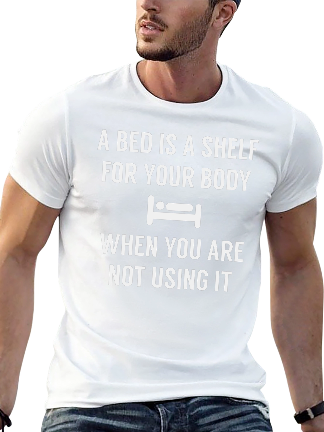 A Bed is a Shelf Funny T-Shirt
