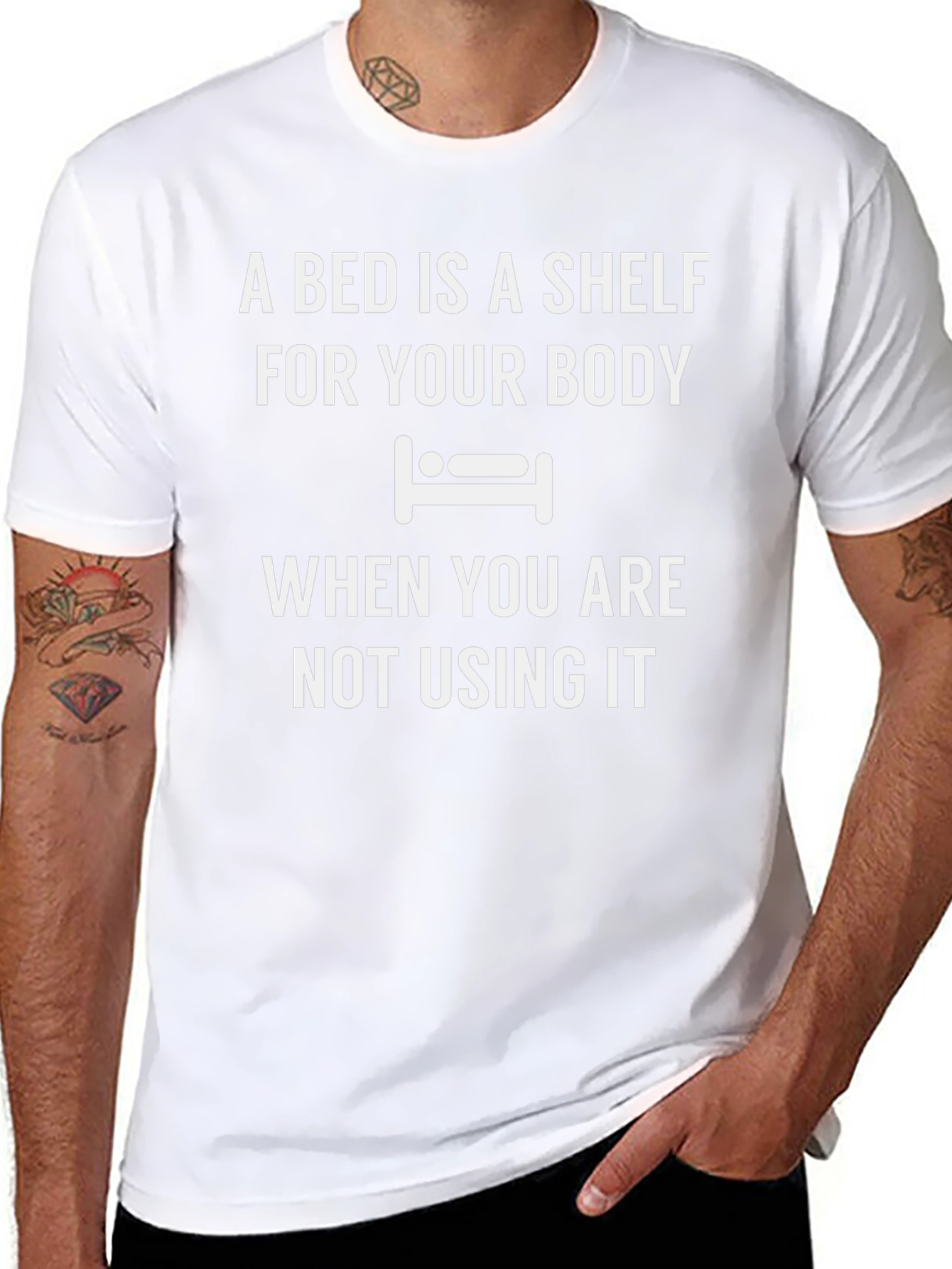 A Bed is a Shelf Funny T-Shirt