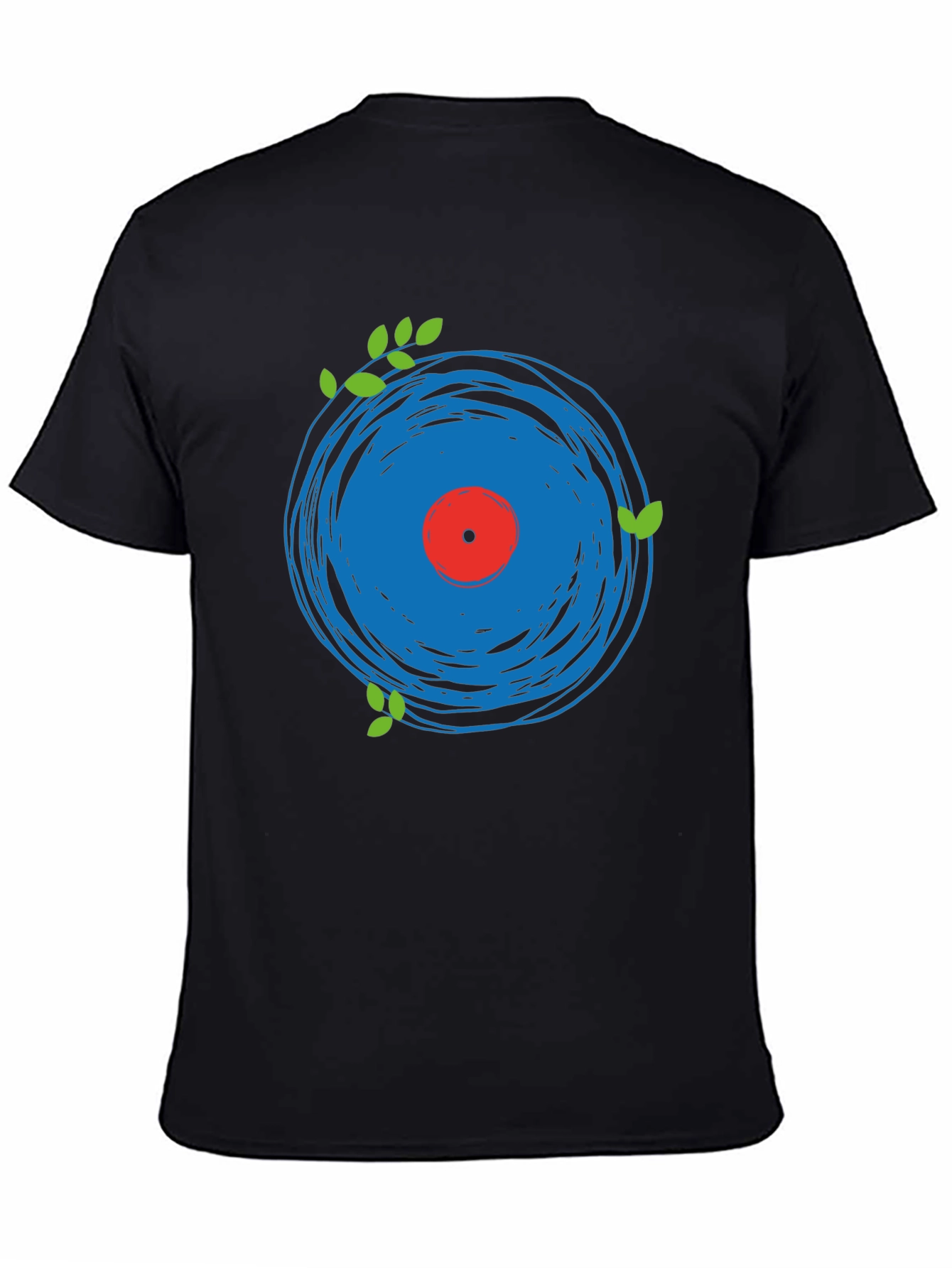 Abstract Vinyl Record Graphic Tee