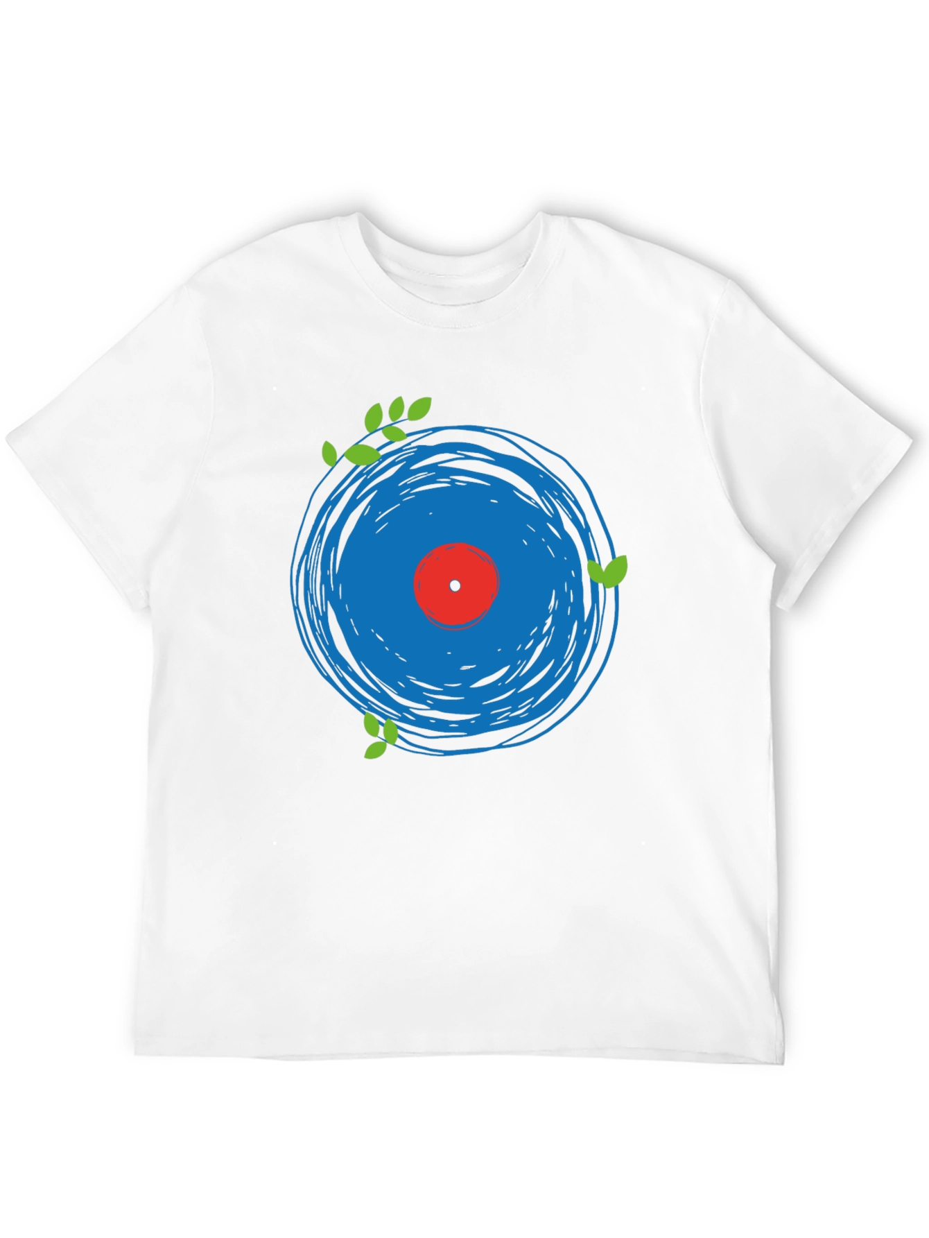 Abstract Vinyl Record Graphic Tee
