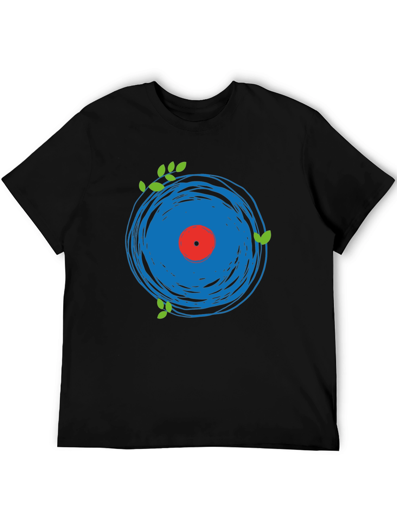 Abstract Vinyl Record Graphic Tee