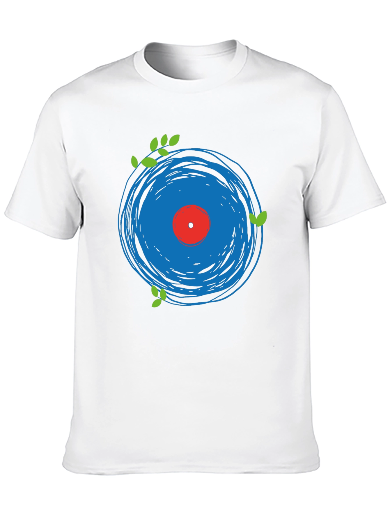 Abstract Vinyl Record Graphic Tee
