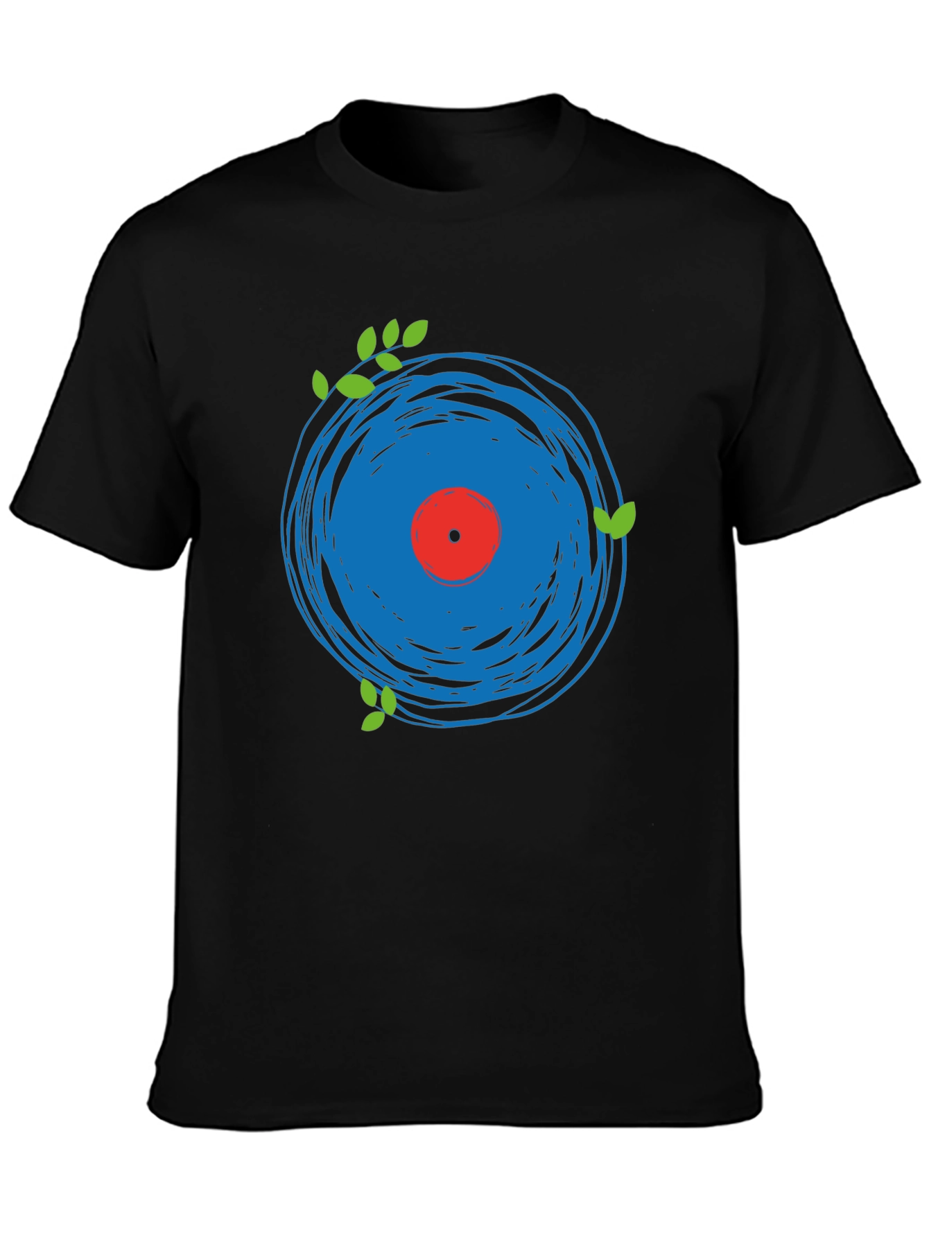 Abstract Vinyl Record Graphic Tee