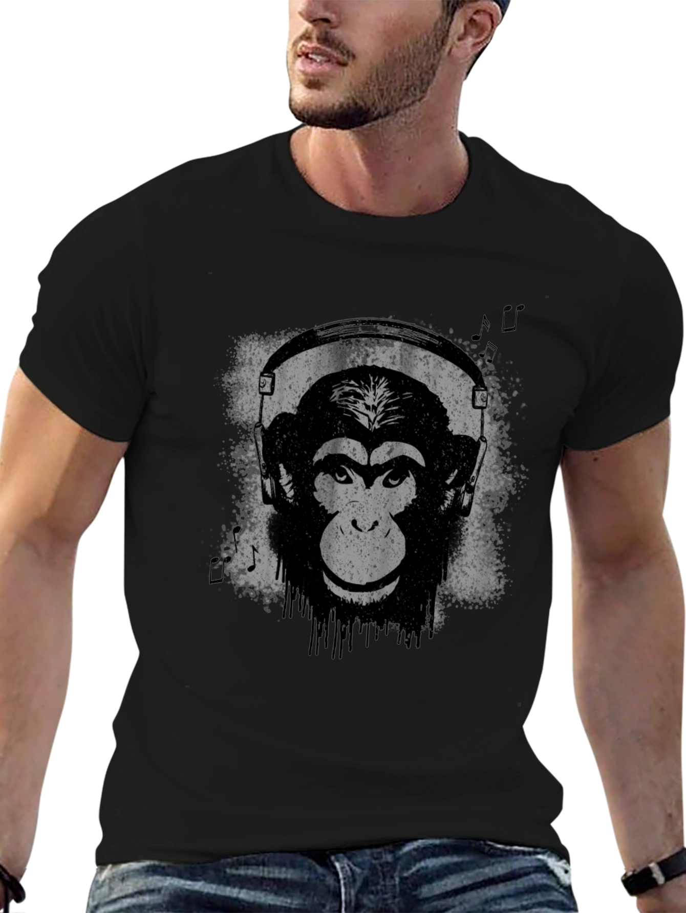 Monkey DJ Graphic Tee - Cool Casual Style
