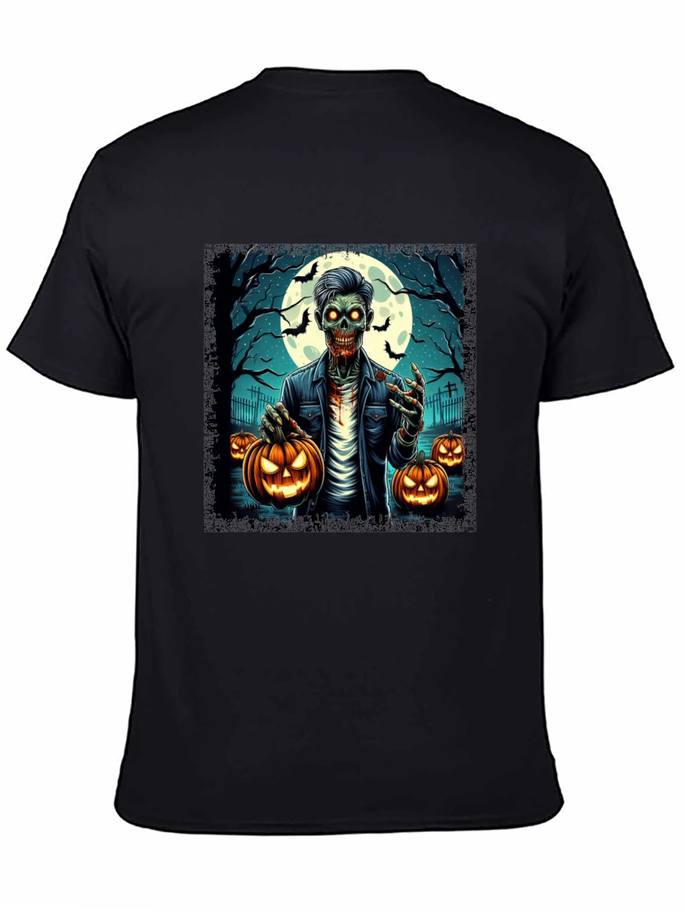 Zombie Halloween Graphic T-Shirt