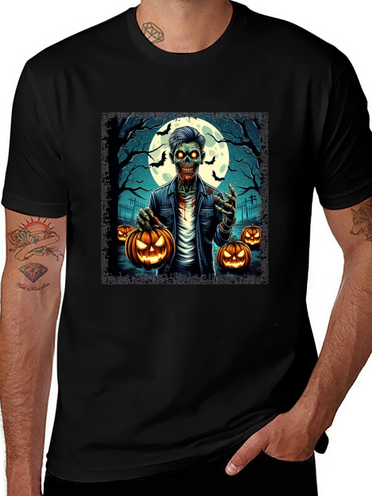 Zombie Halloween Graphic T-Shirt